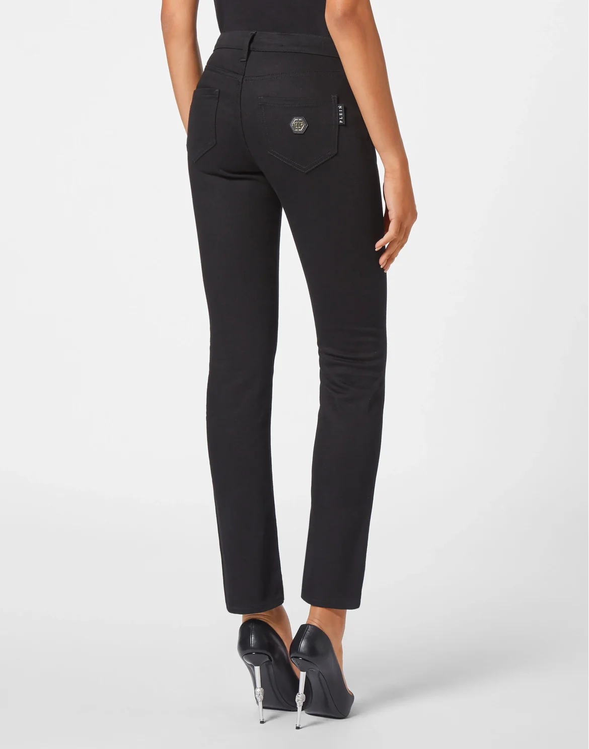 Denim Trousers Regular fit, цвет: Черный
