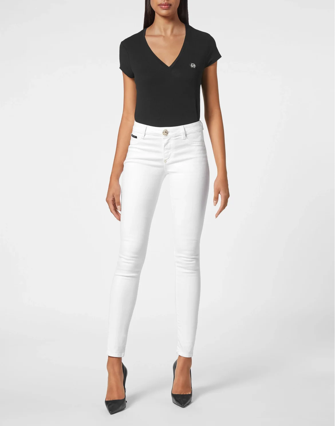 Denim Jeggings, цвет: Белый