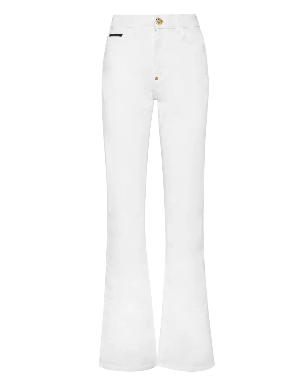 High-Waisted Flare Jeans, цвет: Белый