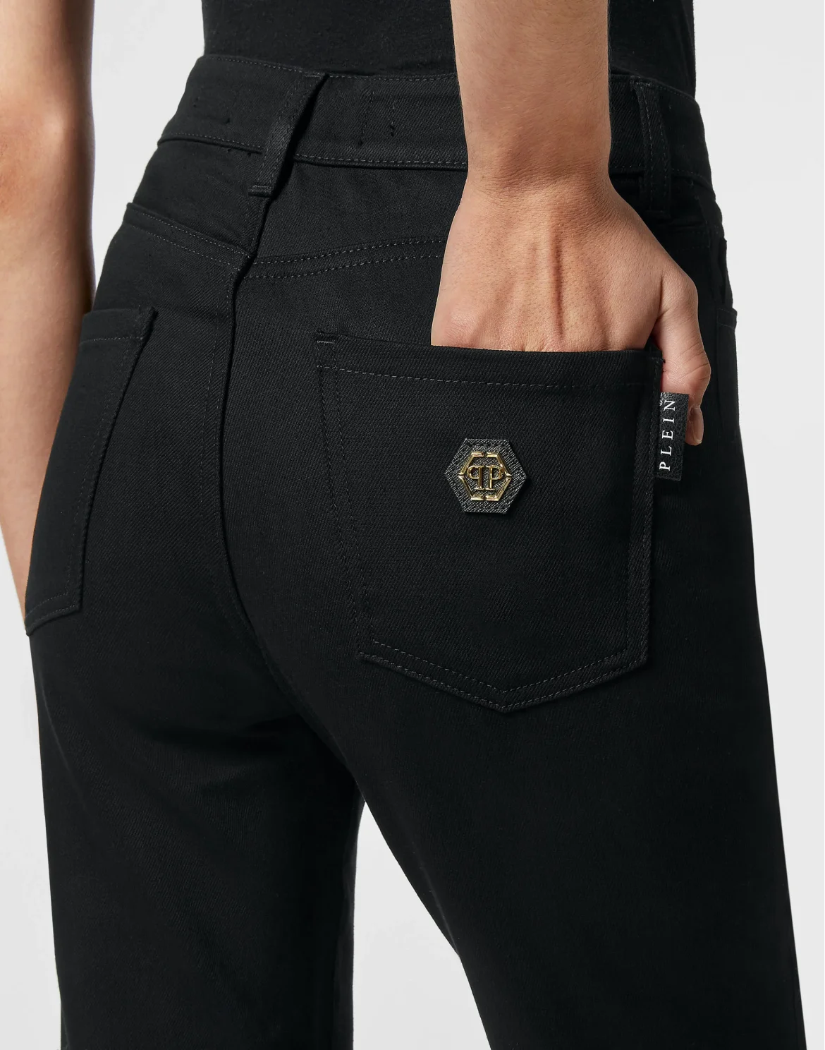 High-Waisted Flare Jeans, цвет: Черный