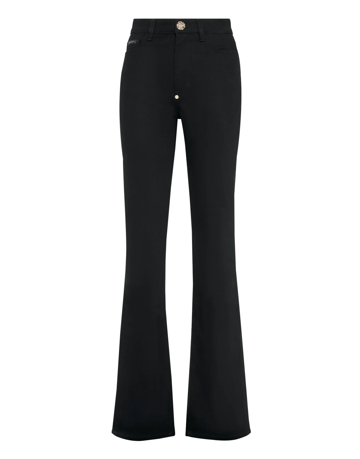 High-Waisted Flare Jeans, цвет: Черный