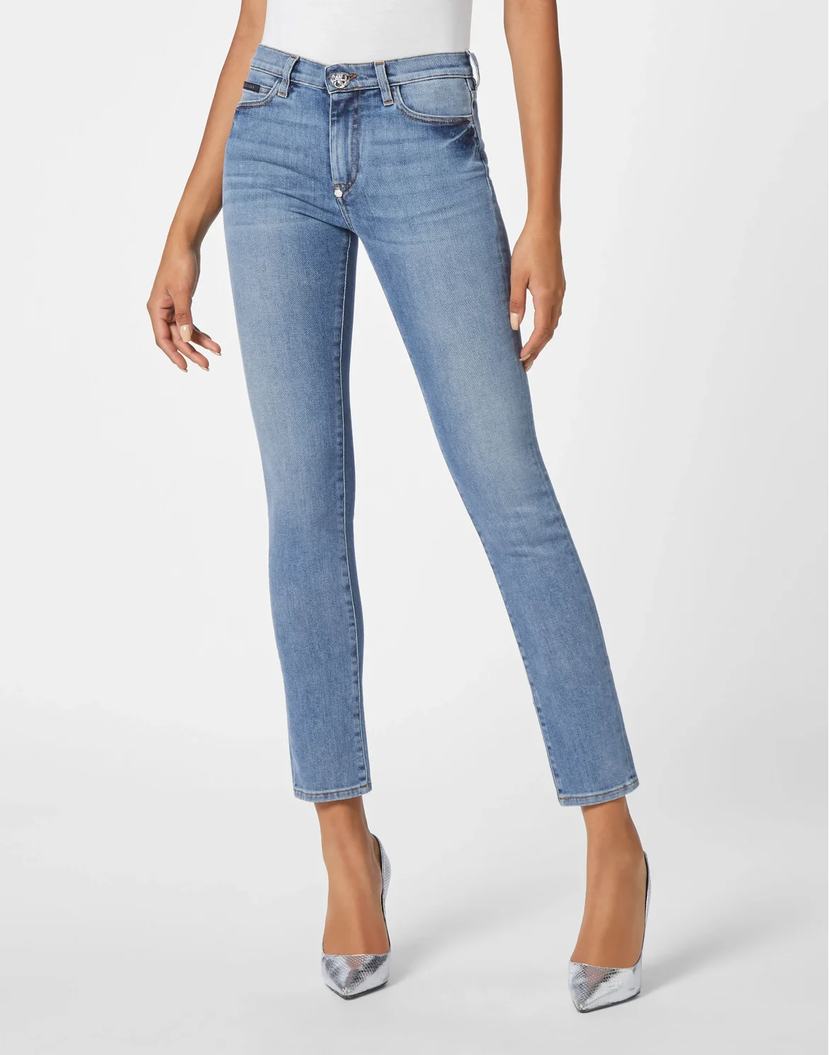Denim Trousers Regular fit, цвет: Синий