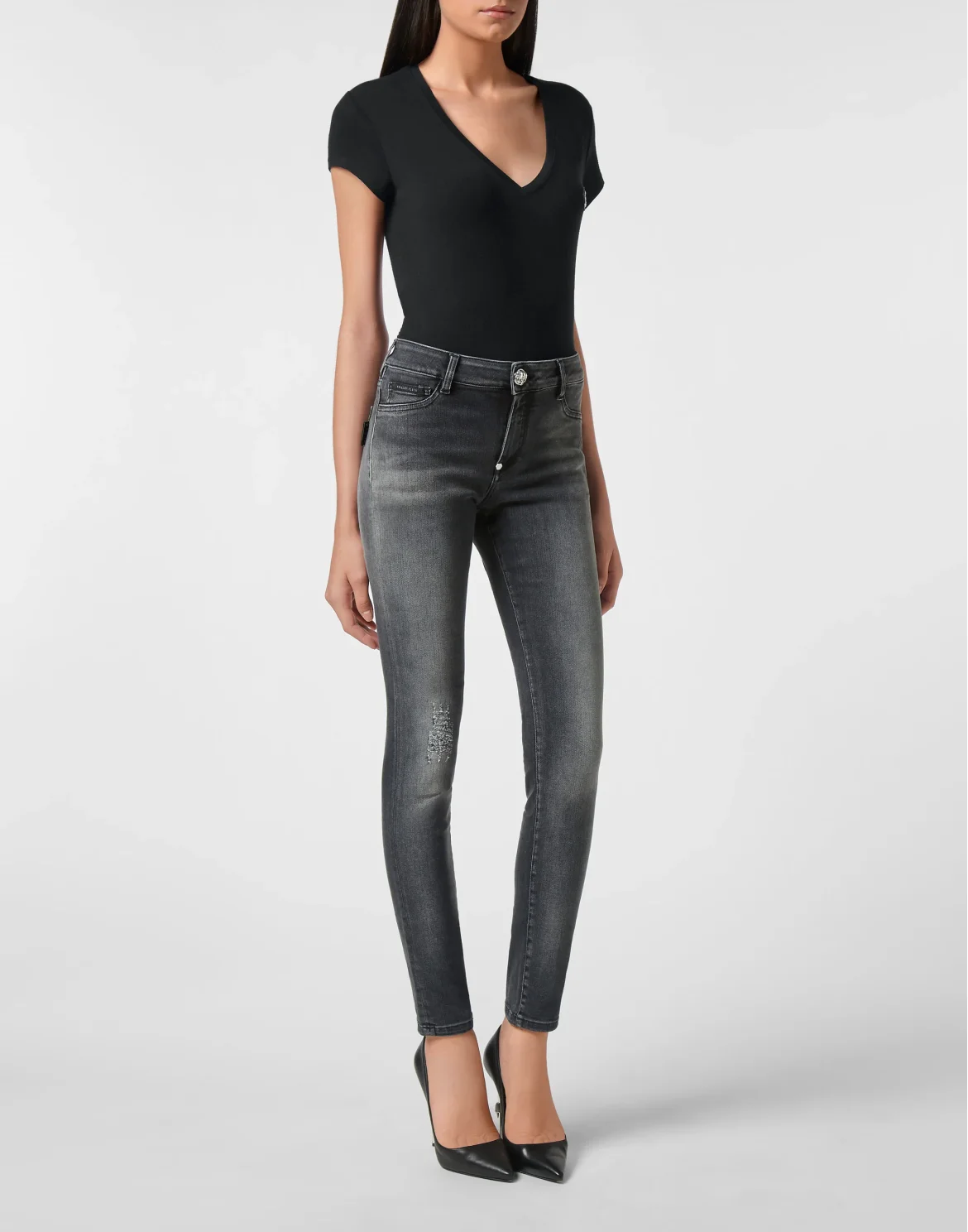 Denim Jeggings, цвет: Серый