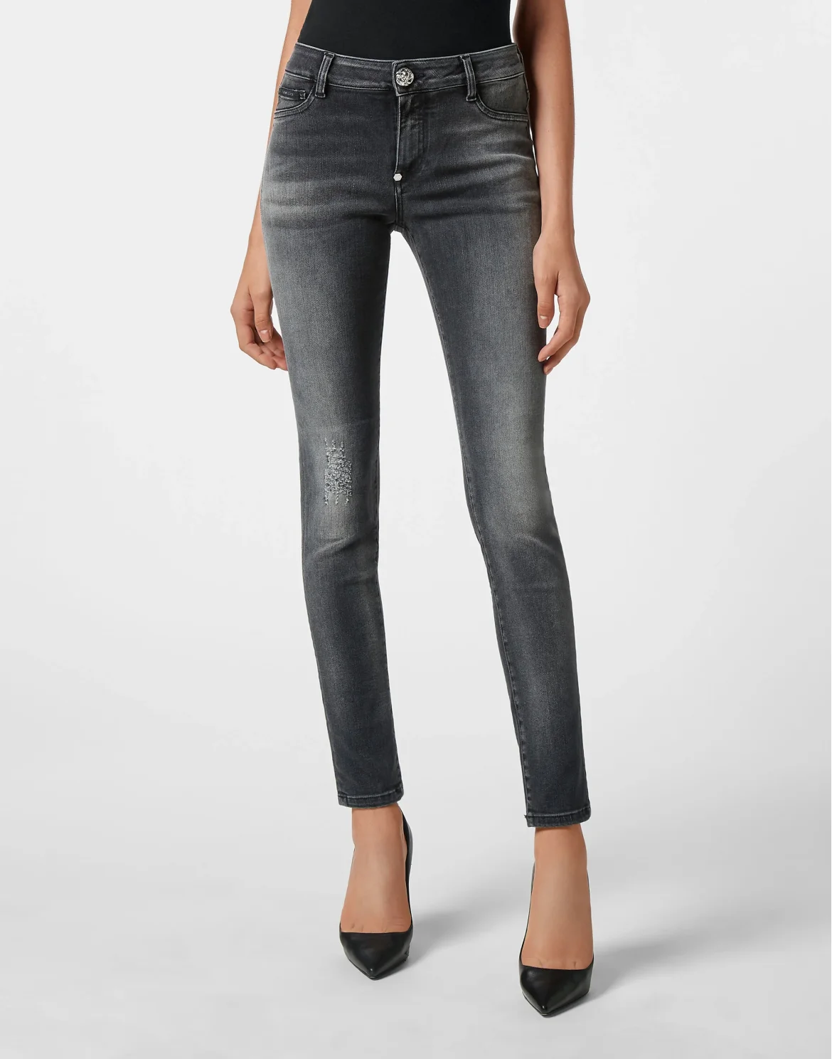 Denim Jeggings, цвет: Серый