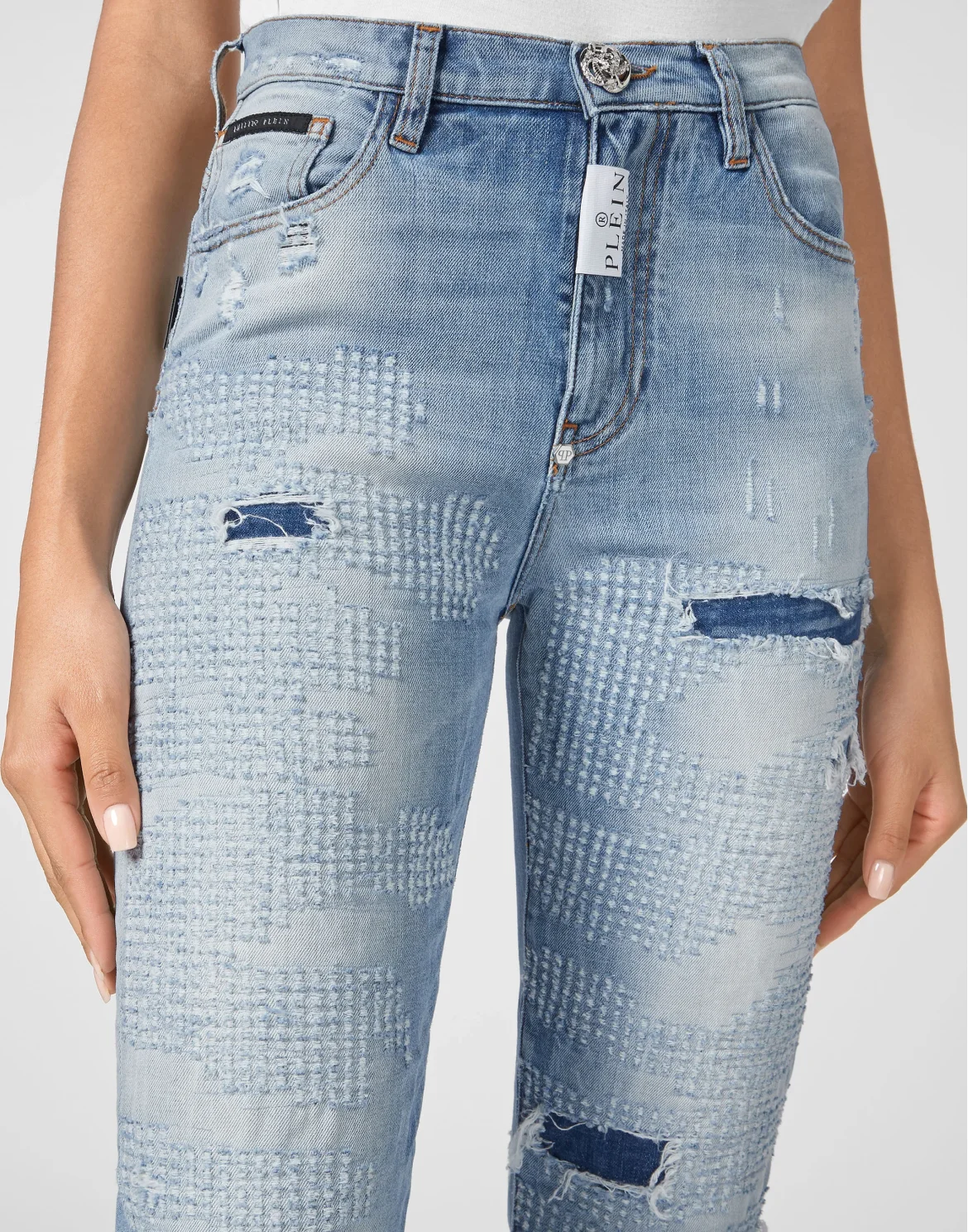 Denim Trousers Mom Fit, цвет: Синий