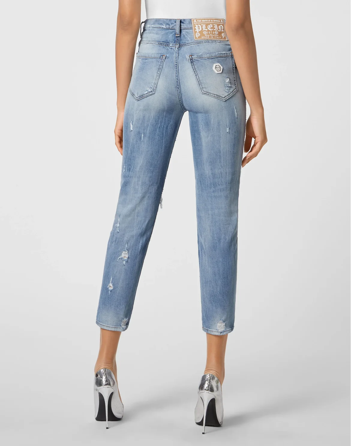 Denim Trousers Mom Fit, цвет: Синий