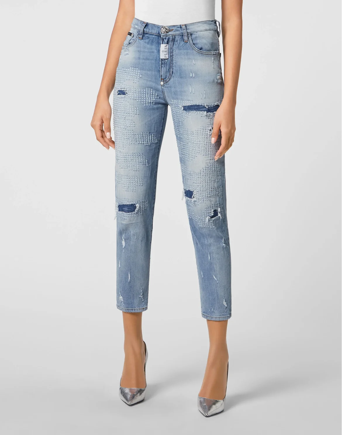 Denim Trousers Mom Fit, цвет: Синий