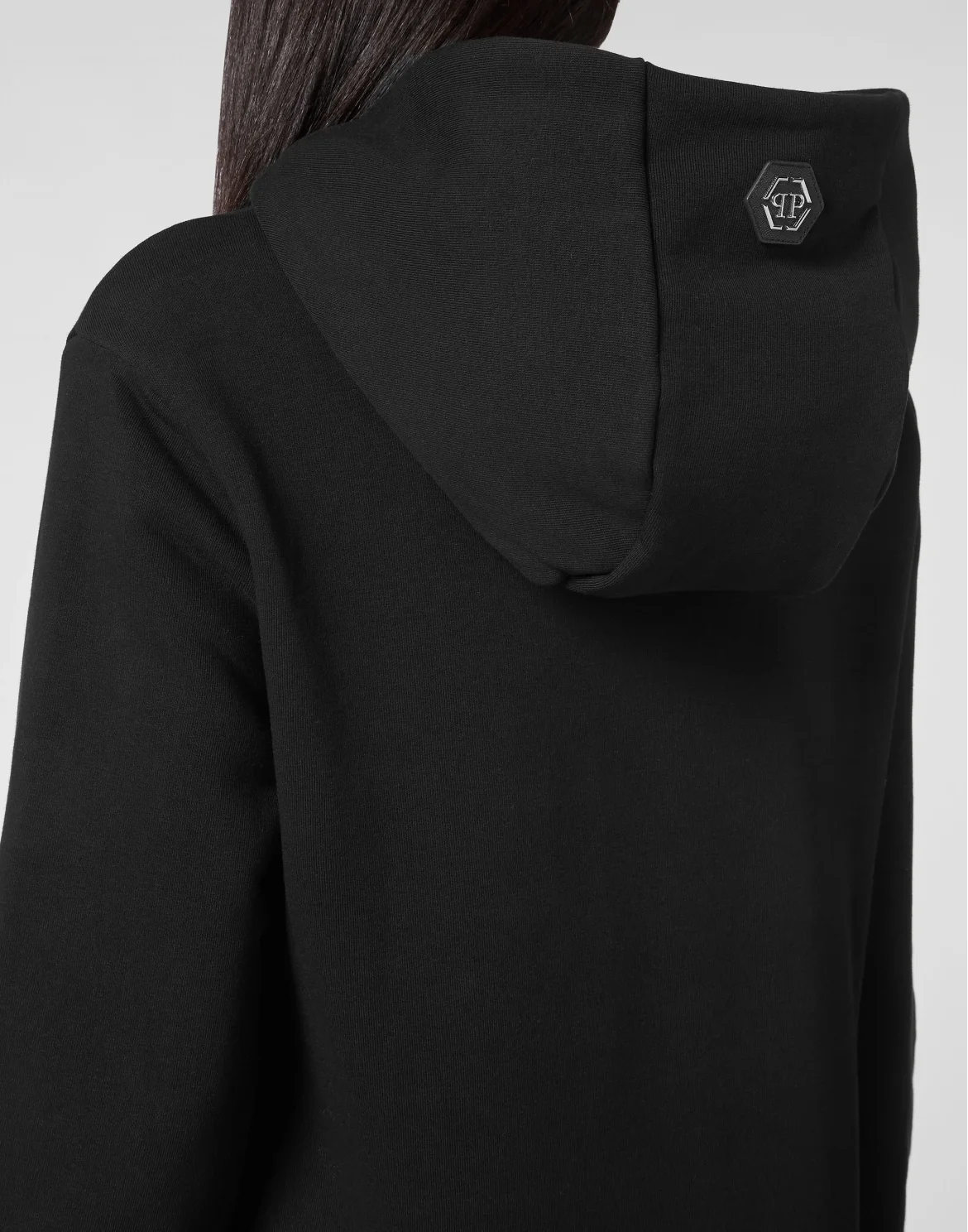 Hoodie sweatshirt with Crystals, цвет: Черный