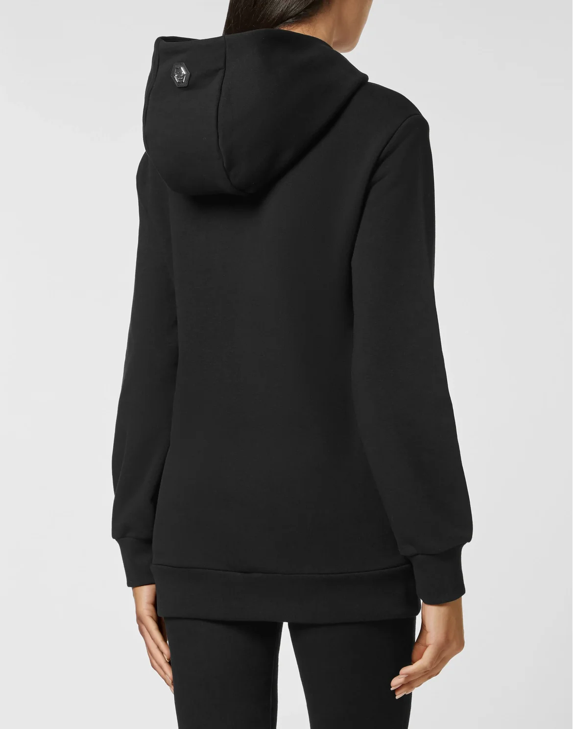 Hoodie sweatshirt with Crystals, цвет: Черный