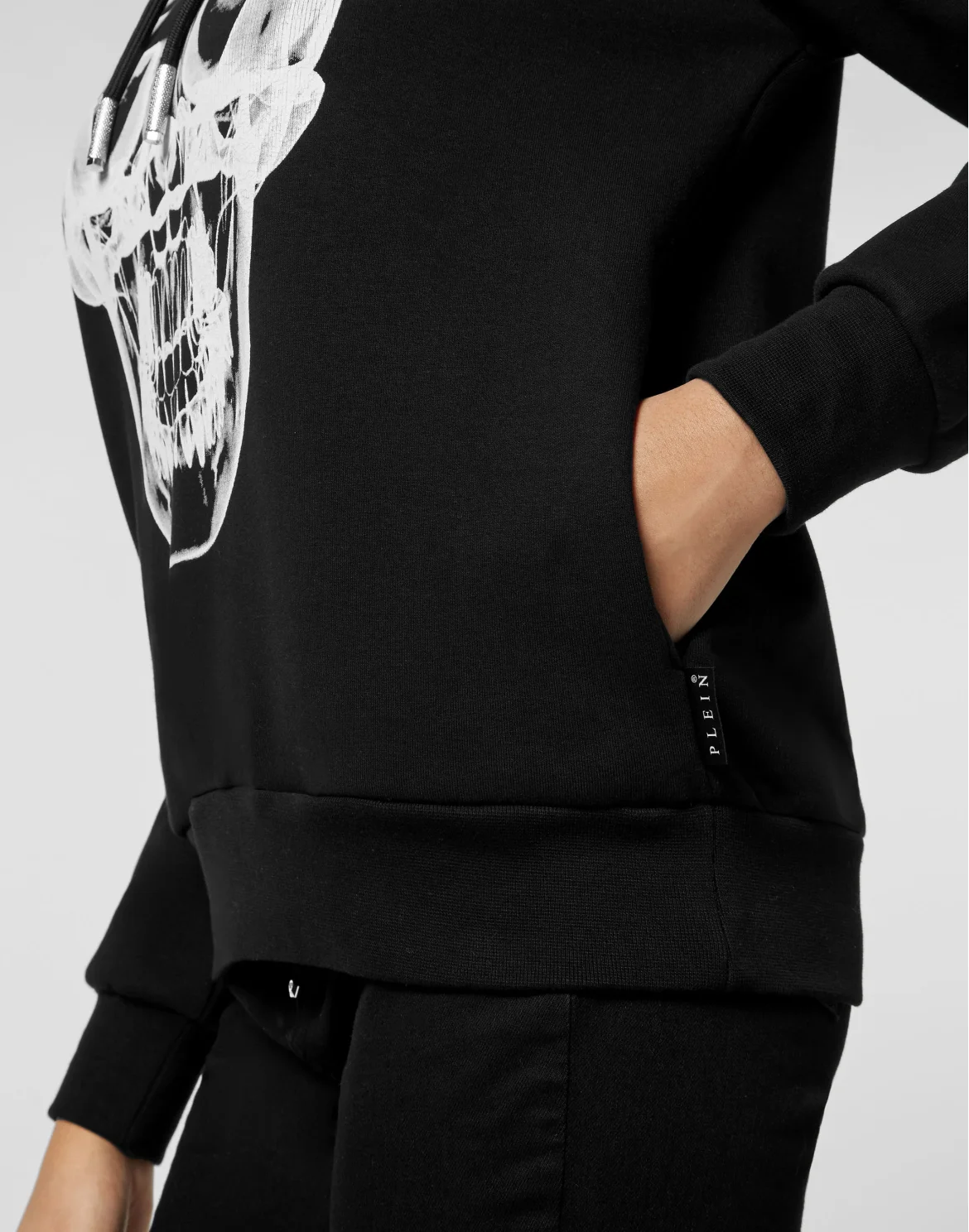 Hoodie Sweatjacket Skull, цвет: Черный