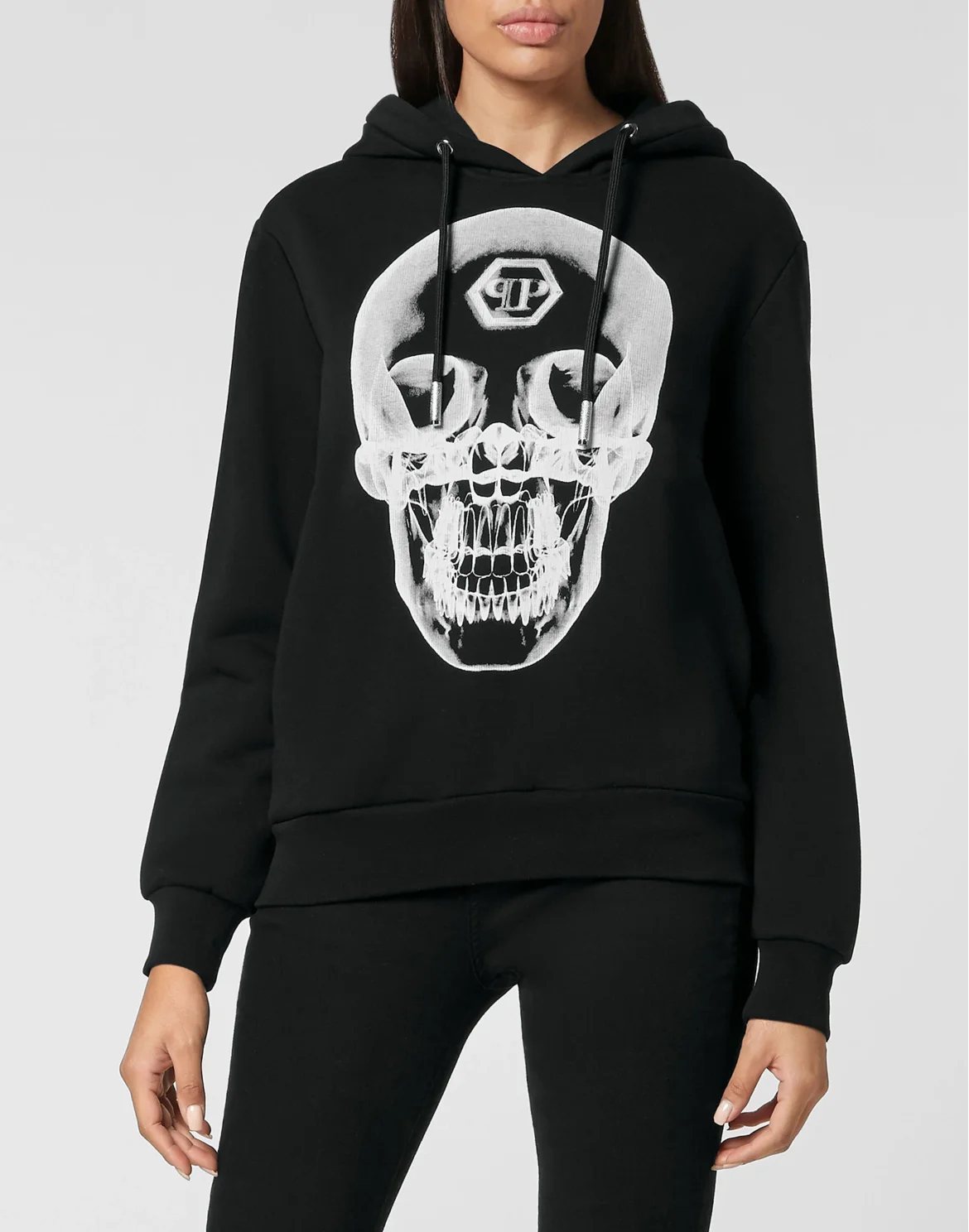 Hoodie Sweatjacket Skull, цвет: Черный