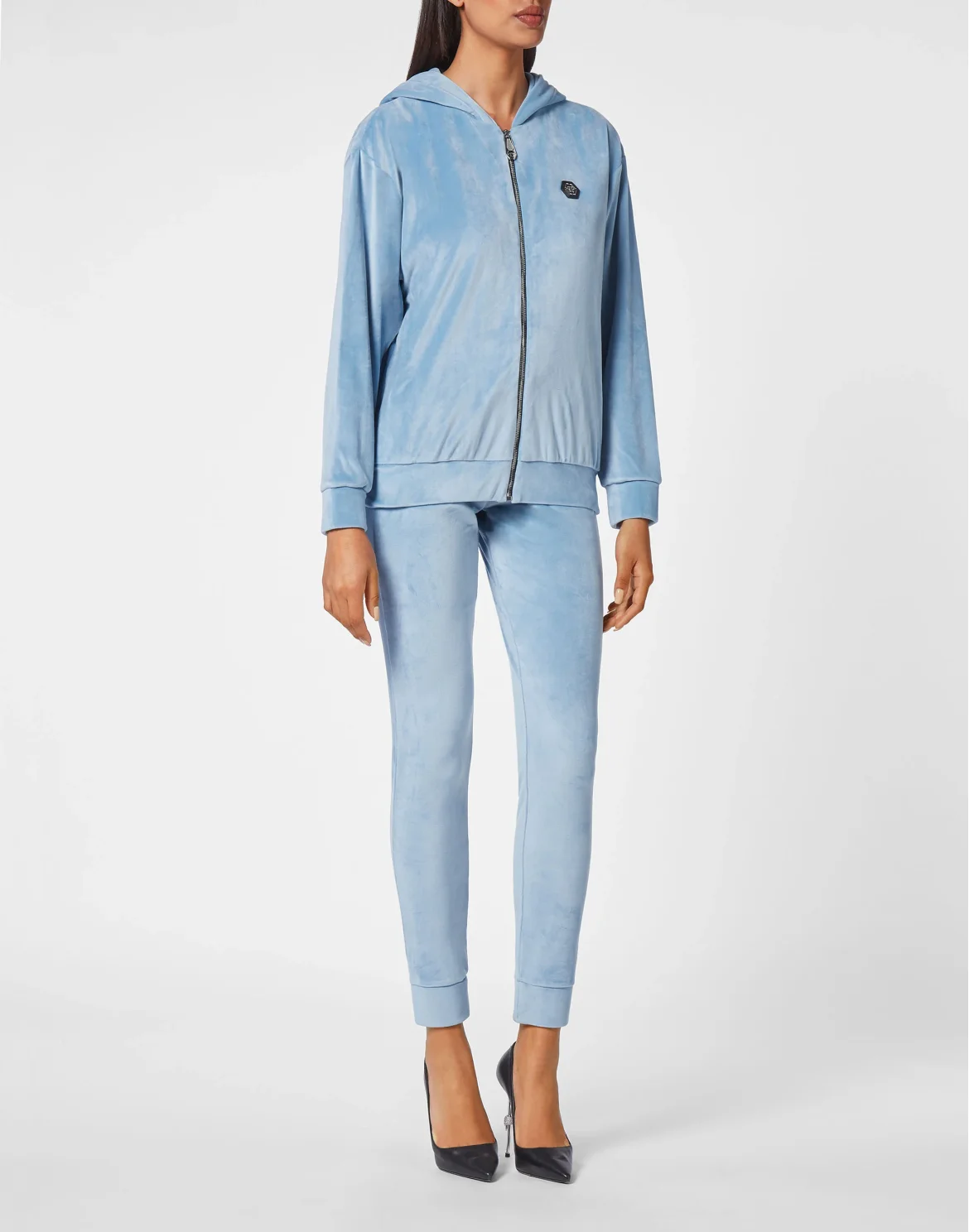 Hoodie Sweatjacket with Crystals, цвет: Синий