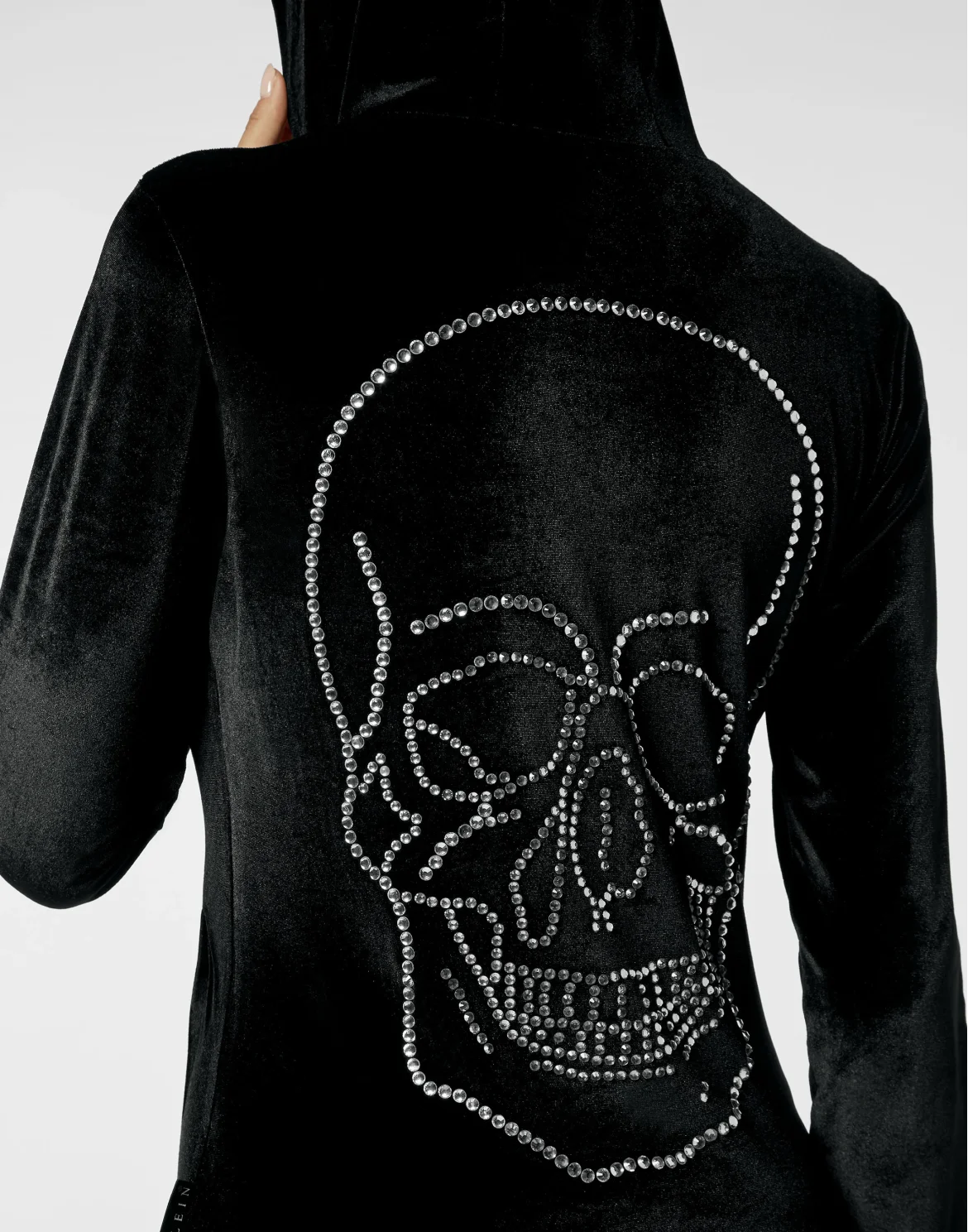 Tracksuit Hoodie/Trousers with Crystals, цвет: Черный
