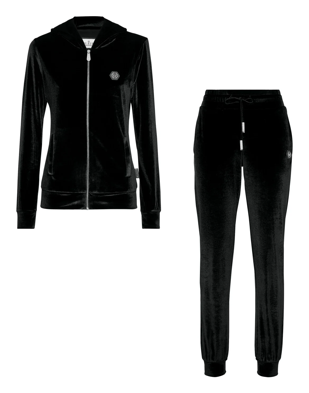 Tracksuit Hoodie/Trousers with Crystals, цвет: Черный