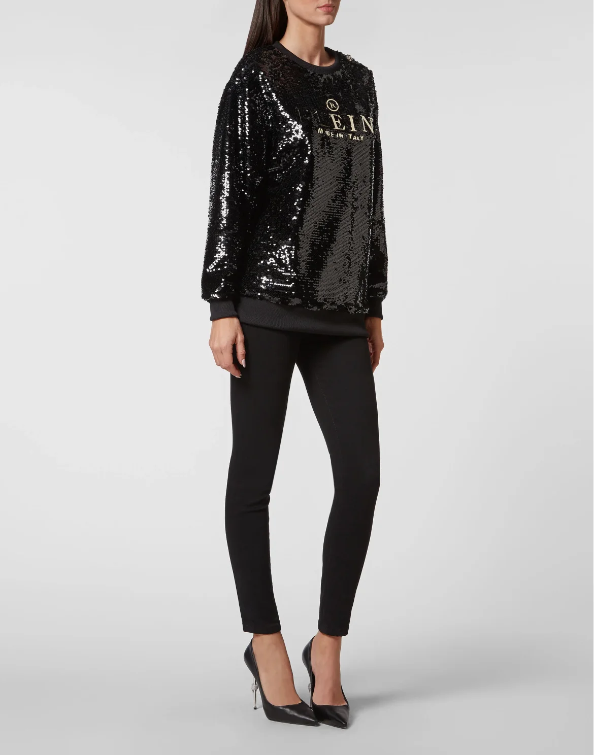 Sweatshirt LS Philipp Plein TM with Crystals, цвет: Черный
