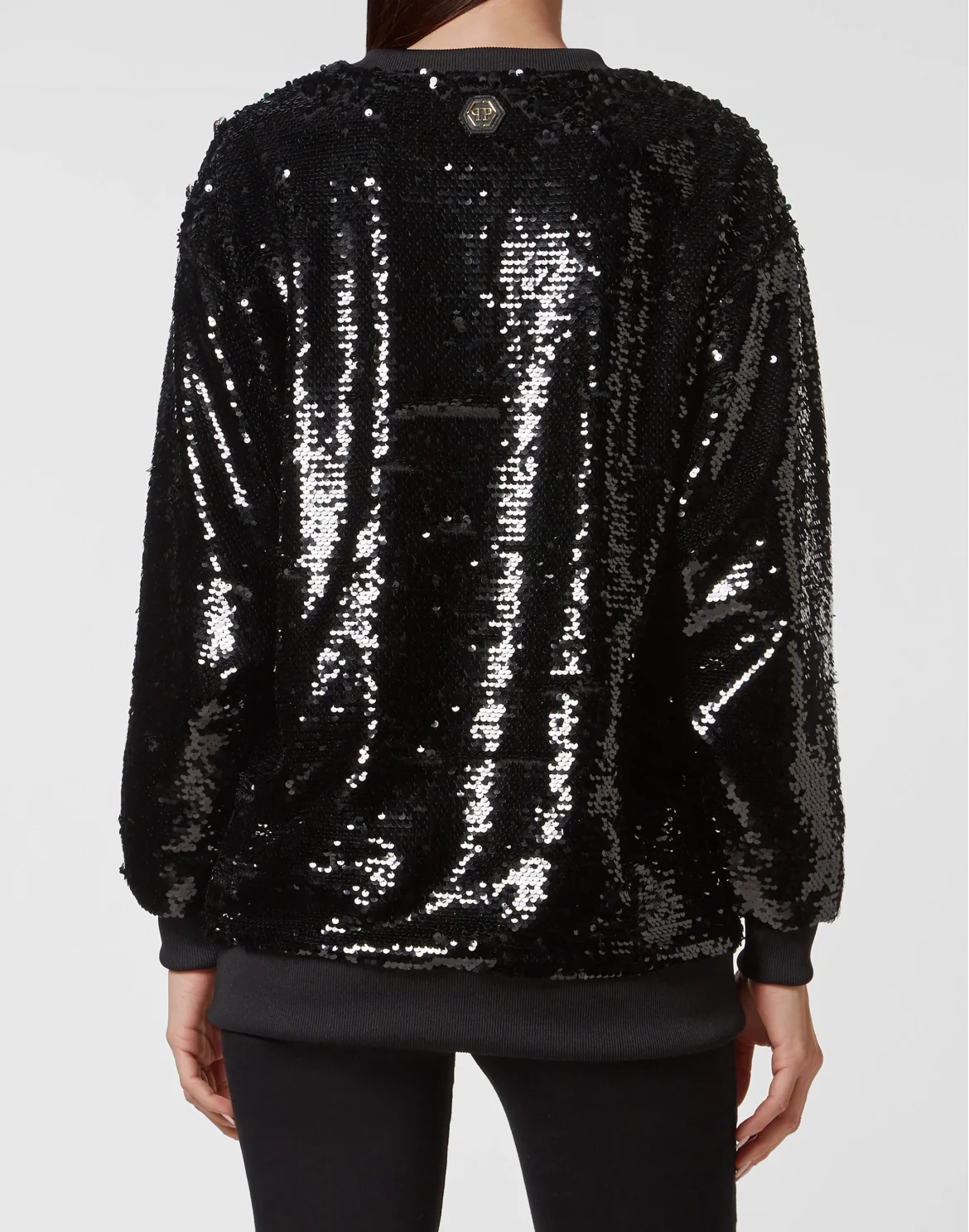 Sweatshirt LS Philipp Plein TM with Crystals, цвет: Черный
