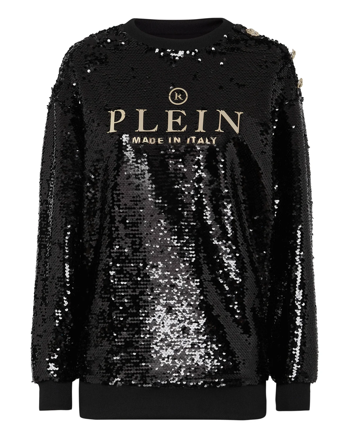Sweatshirt LS Philipp Plein TM with Crystals, цвет: Черный