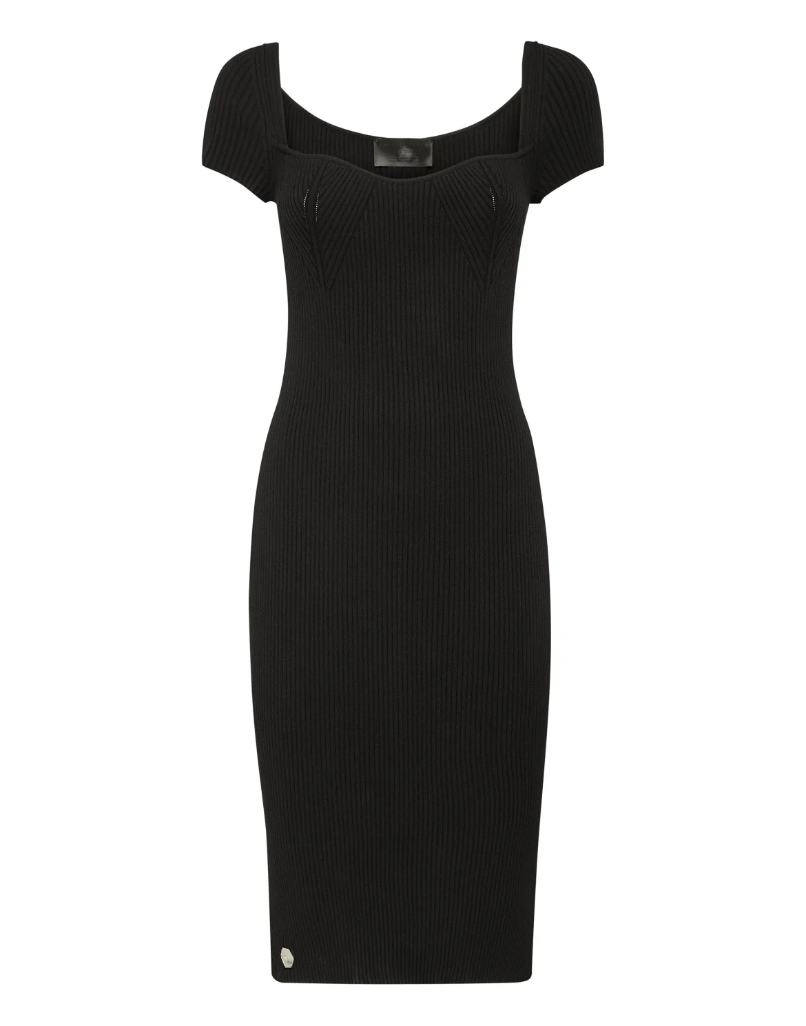 Knit Midi Dress, цвет: Черный