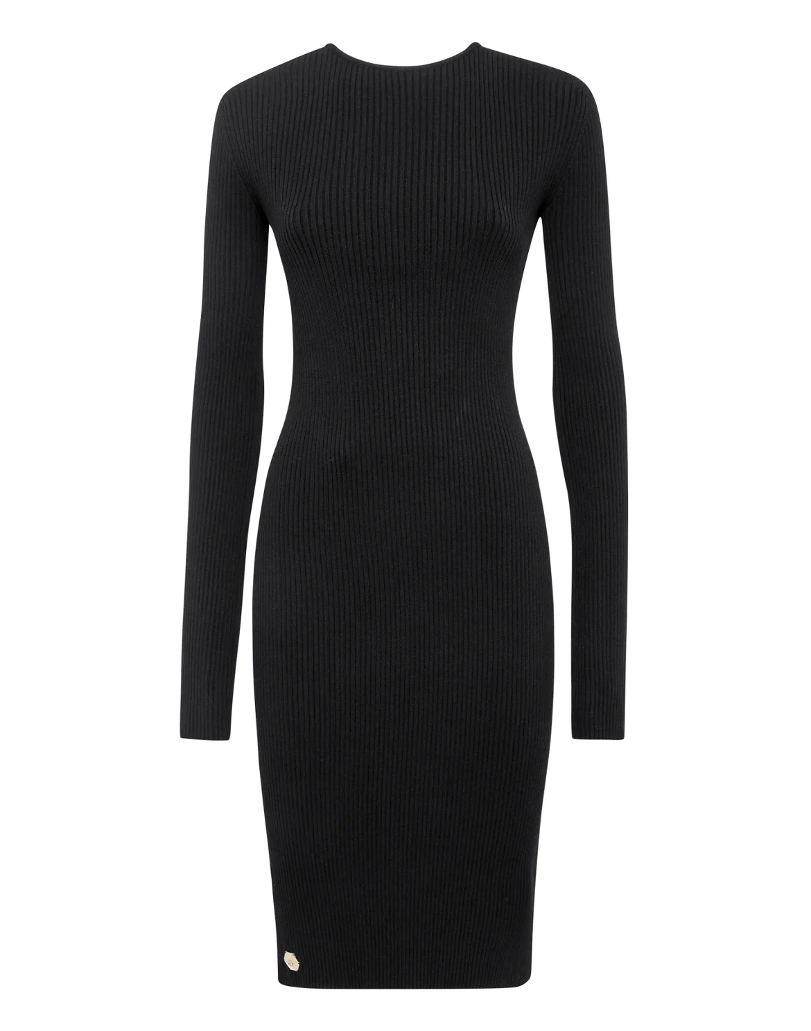 Knit Midi Criss Cross Dress, цвет: Черный