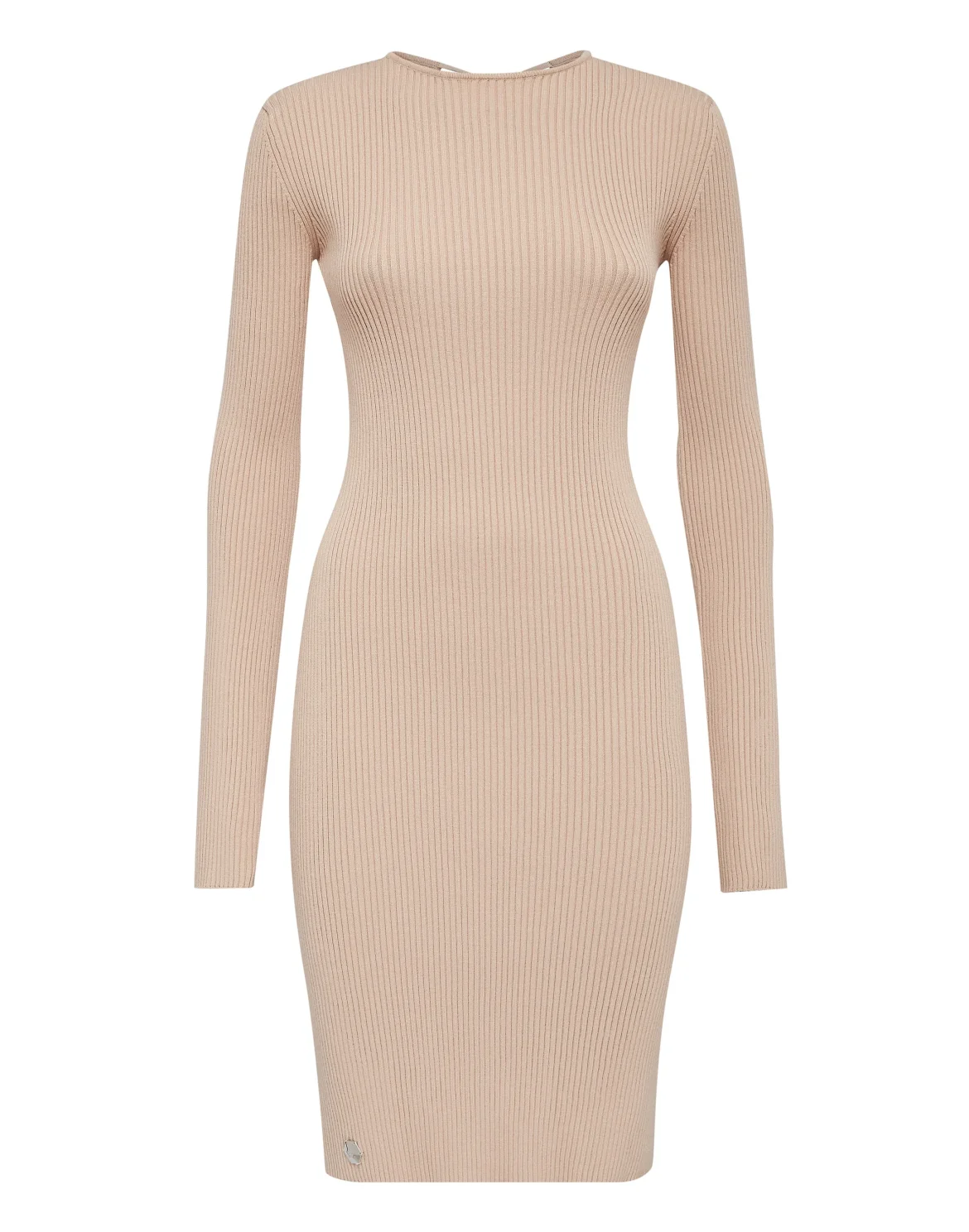 Knit Midi Criss Cross Dress, цвет: Бежевый