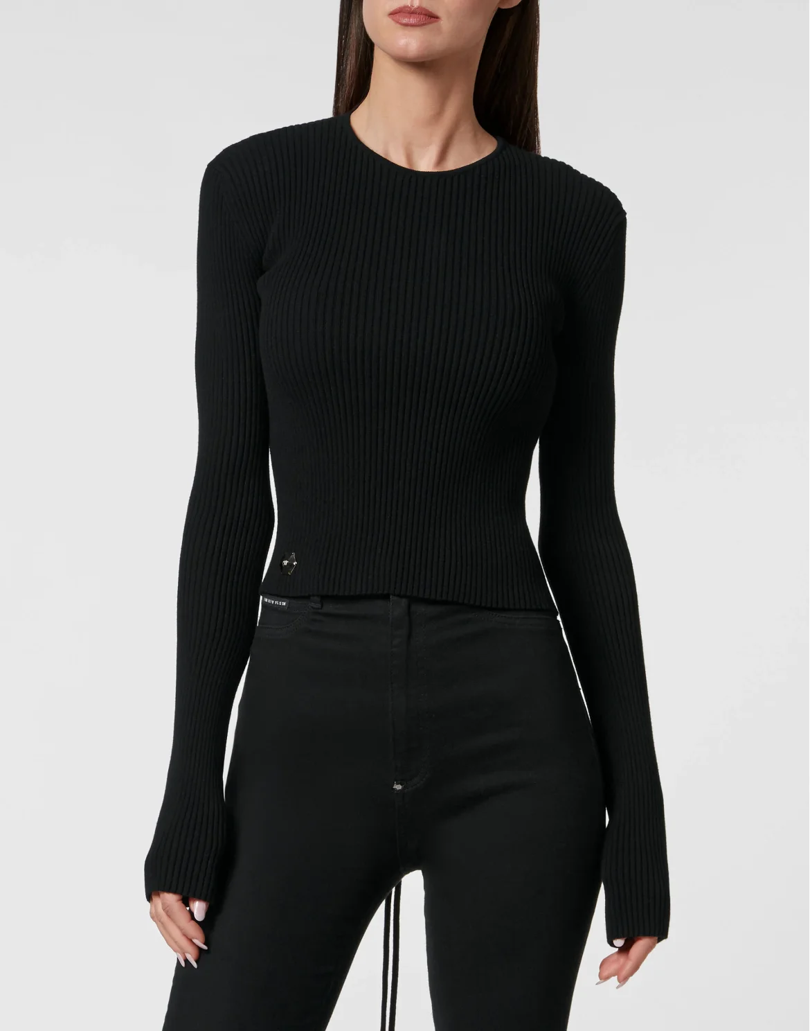 Knit Criss Cross Top, цвет: Черный