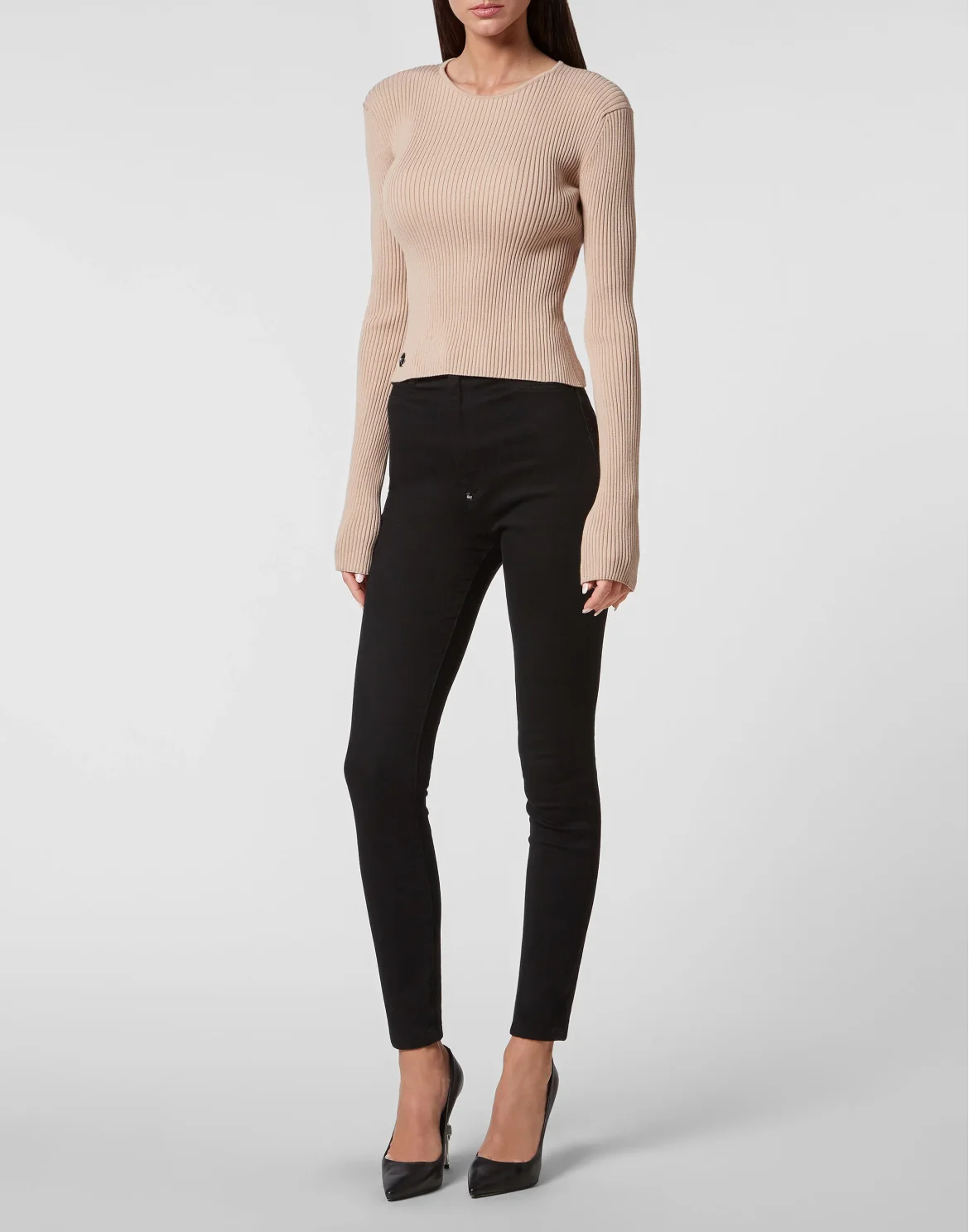 Knit Criss Cross Top, цвет: Бежевый