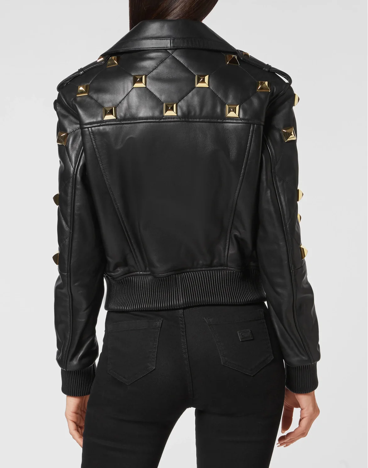 Leather Bomber, цвет: Черный