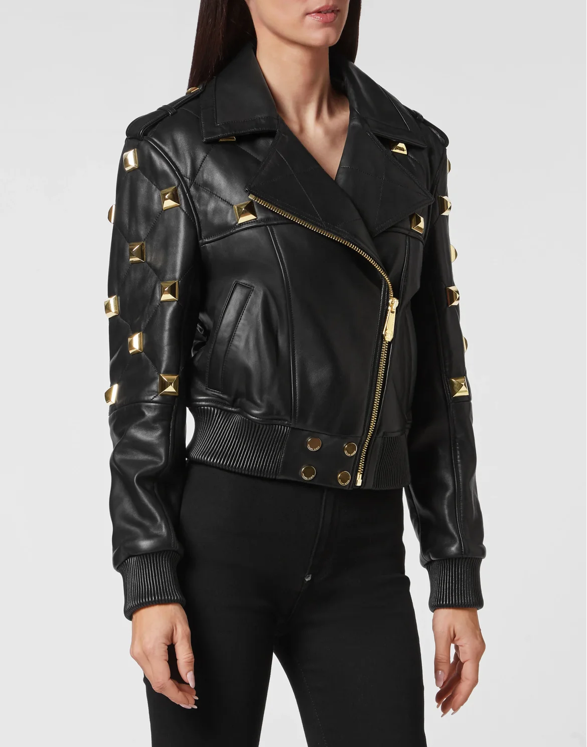 Leather Bomber, цвет: Черный