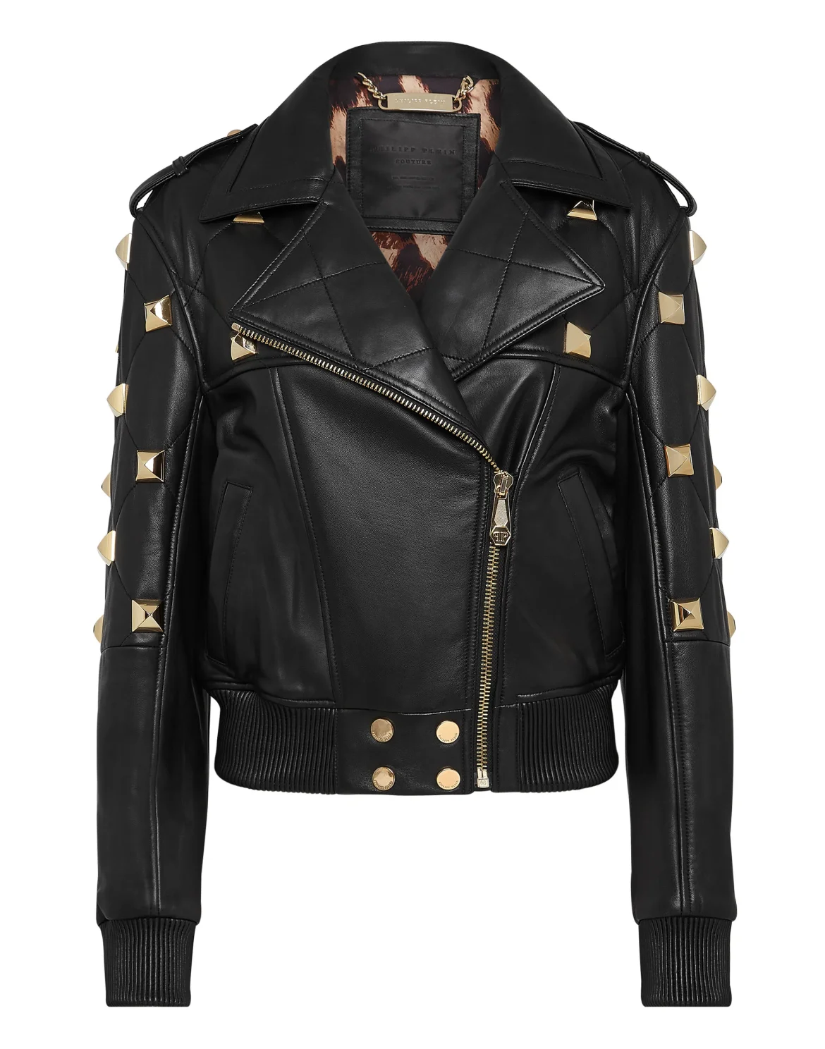 Leather Bomber, цвет: Черный