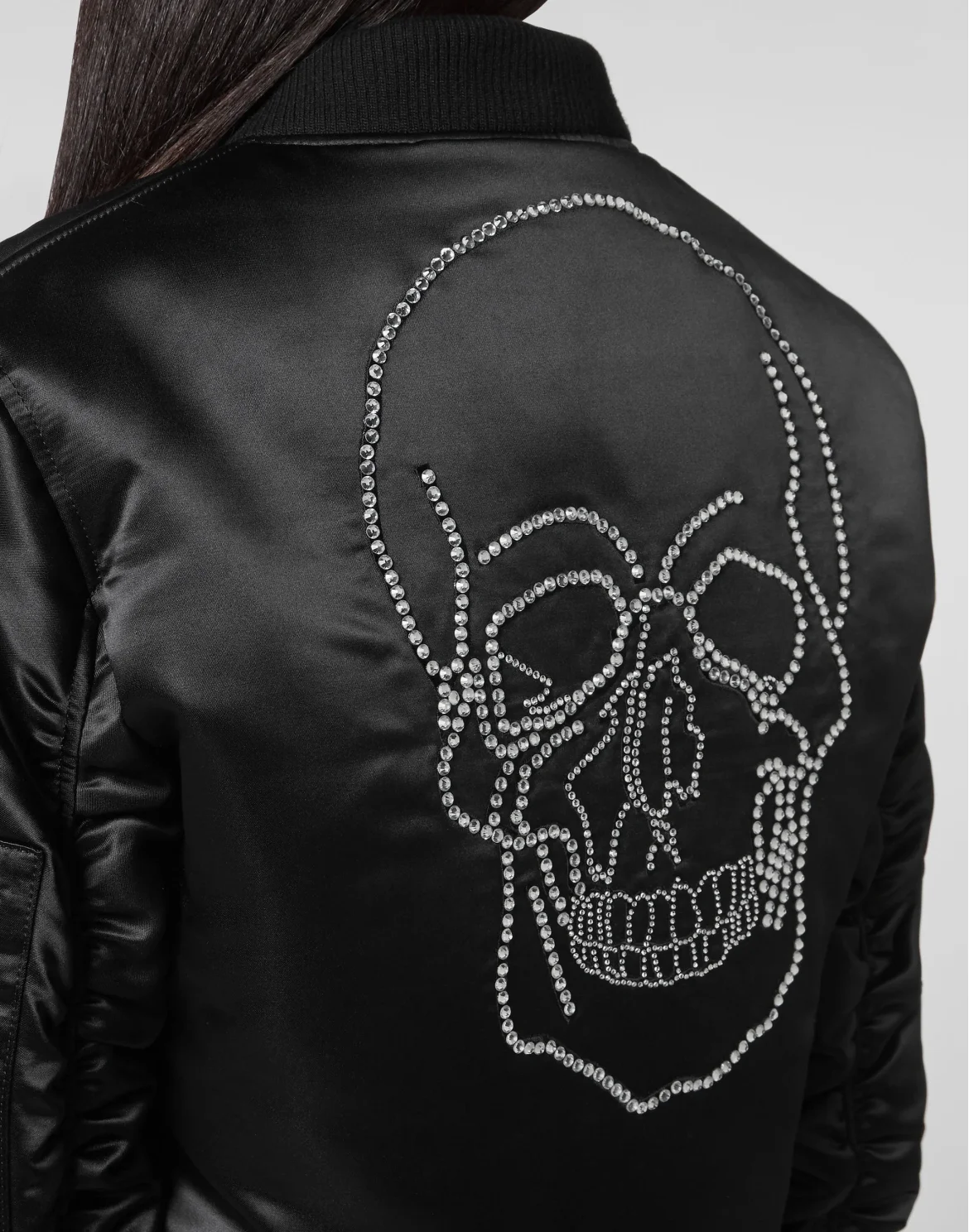 Nylon Bomber Oversize, цвет: Черный