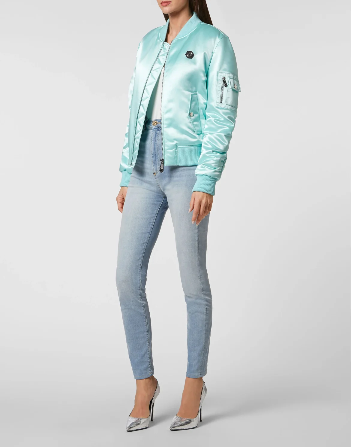 Nylon Bomber Oversize, цвет: Зеленый