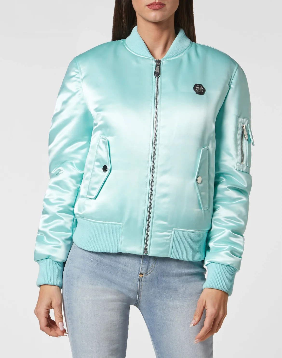 Nylon Bomber Oversize, цвет: Зеленый