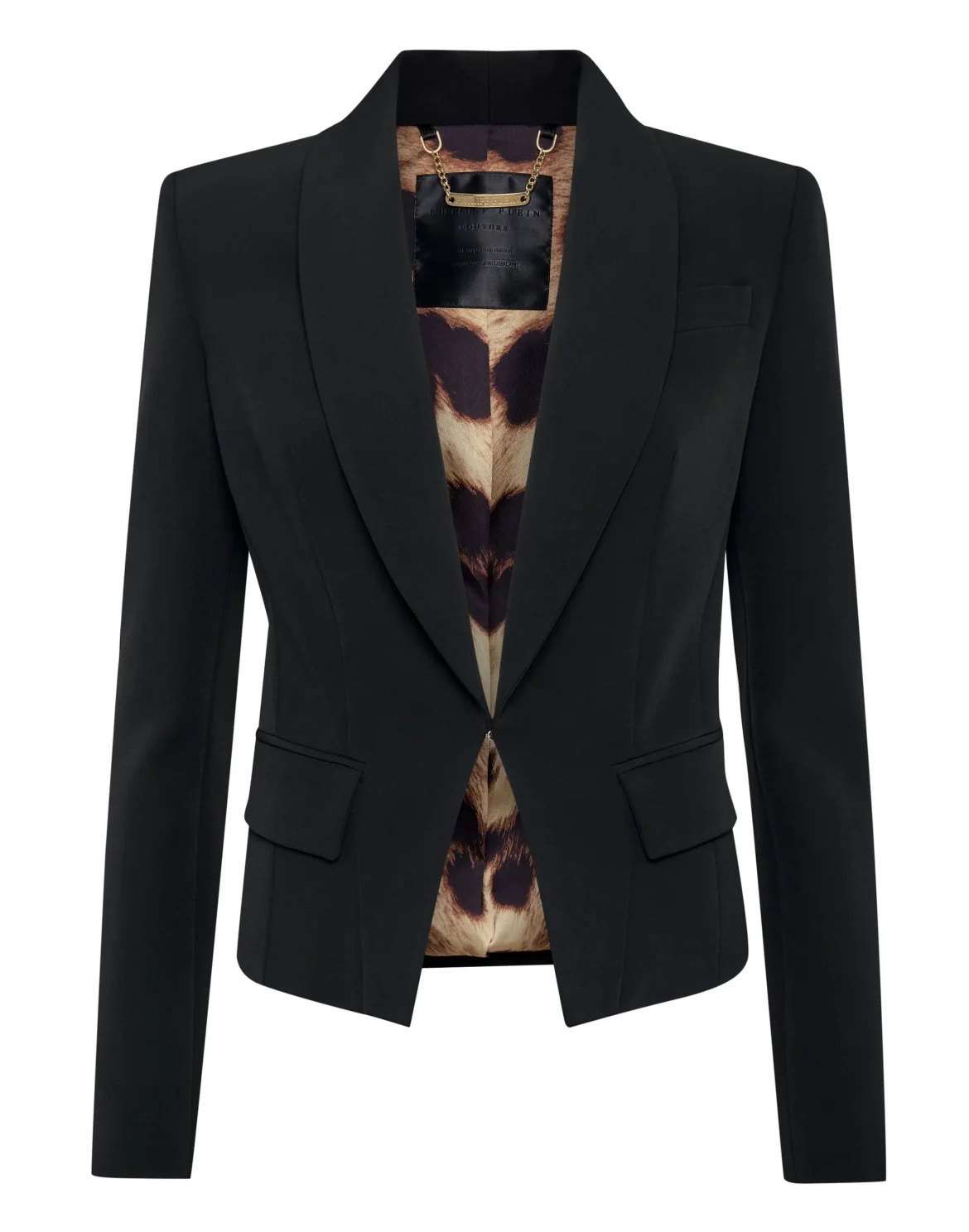 Fitted Blazer, цвет: Черный
