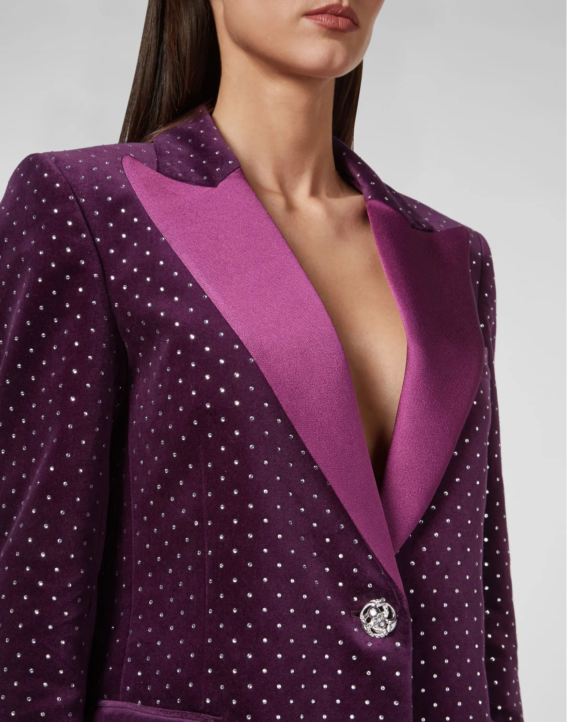 Blazer Man Fit with Crystals, цвет: Фиолетовый