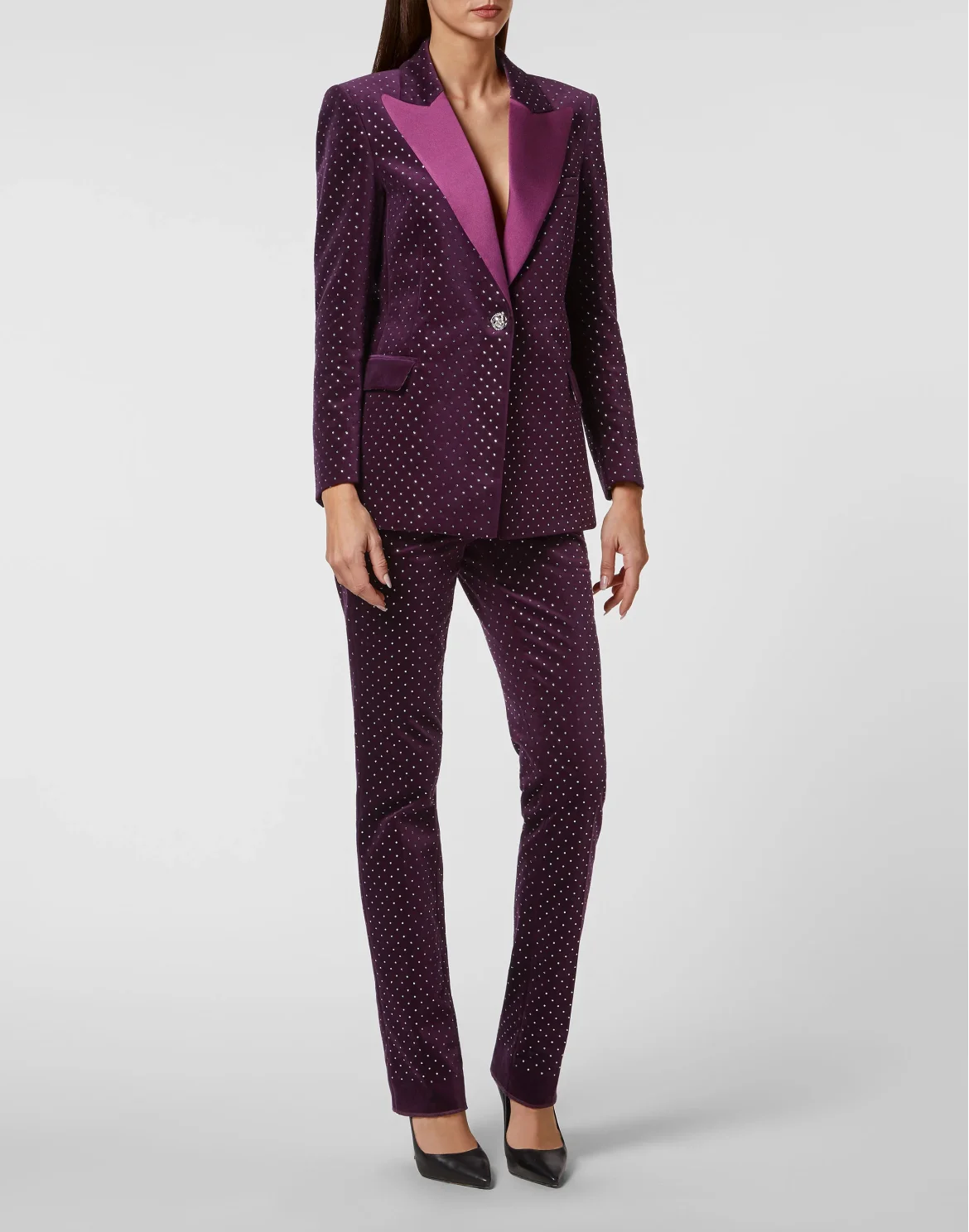 Blazer Man Fit with Crystals, цвет: Фиолетовый