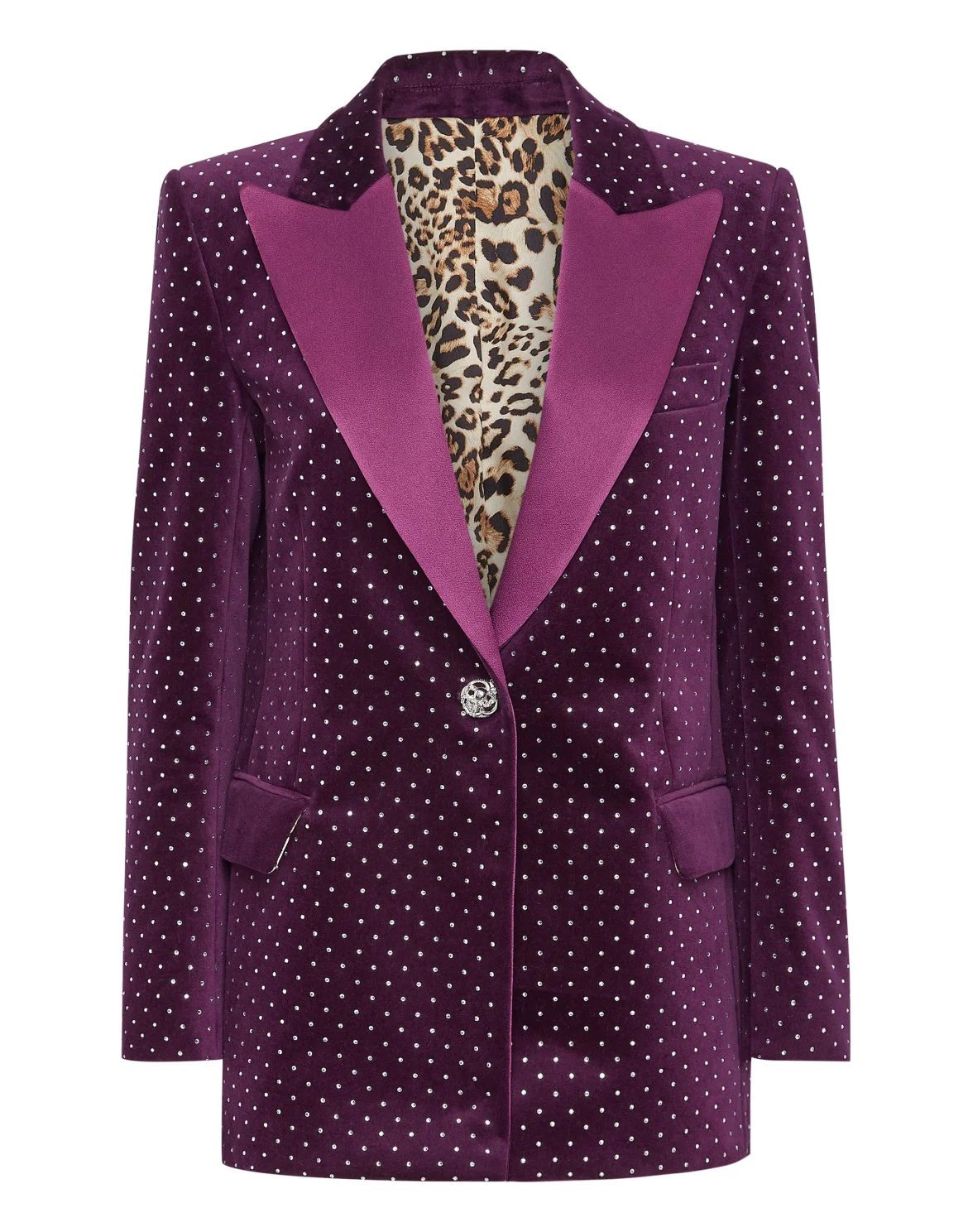 Blazer Man Fit with Crystals, цвет: Фиолетовый