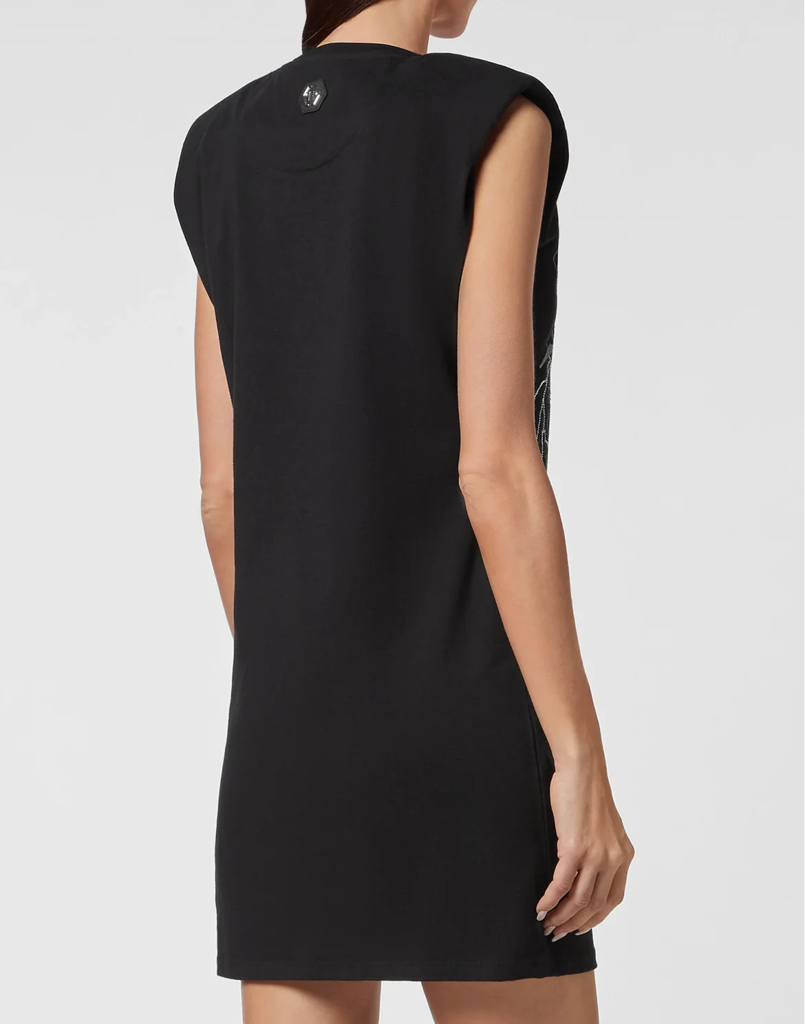 Sleeveless short dress, цвет: Черный