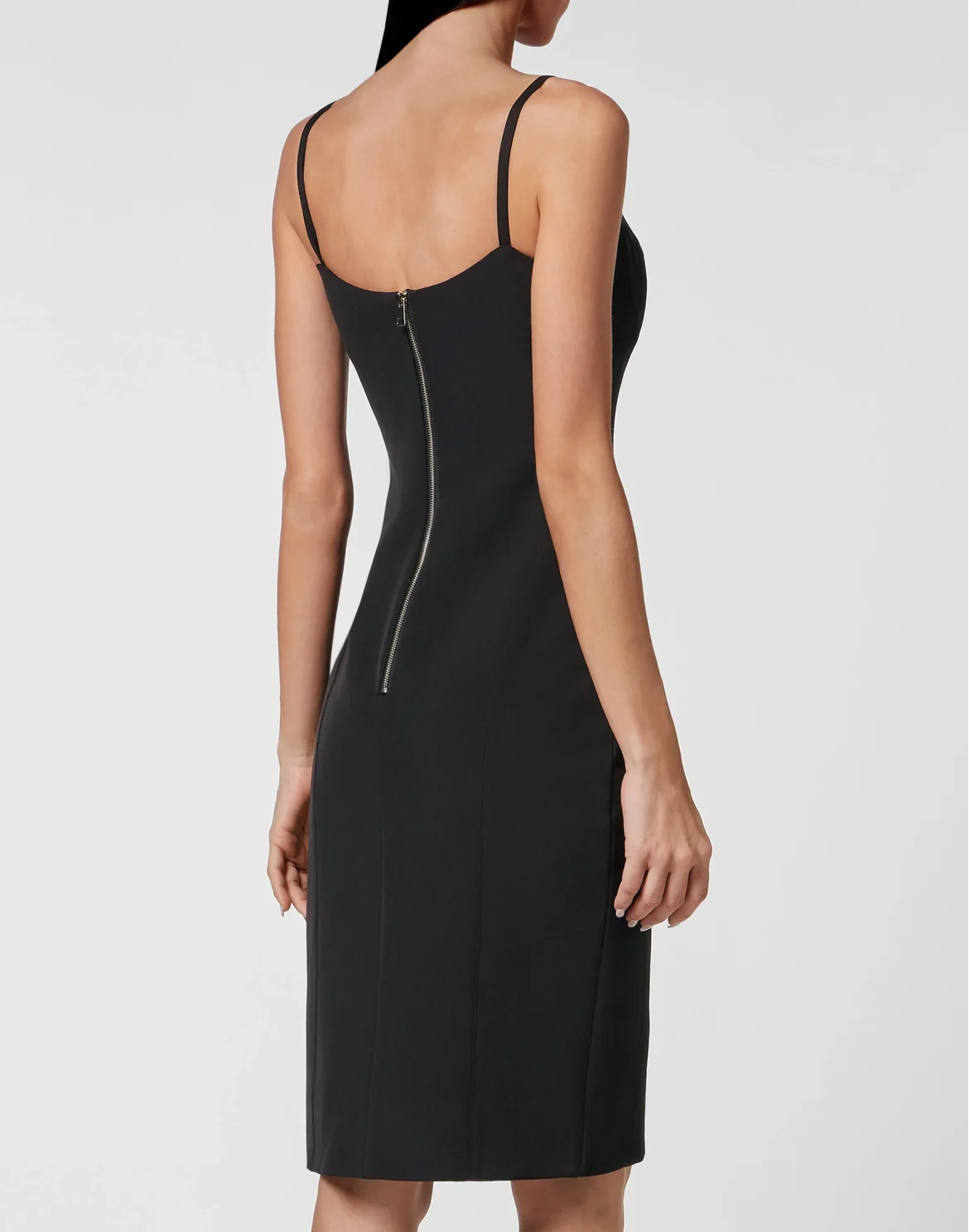 Cut Midi Dress, цвет: Черный