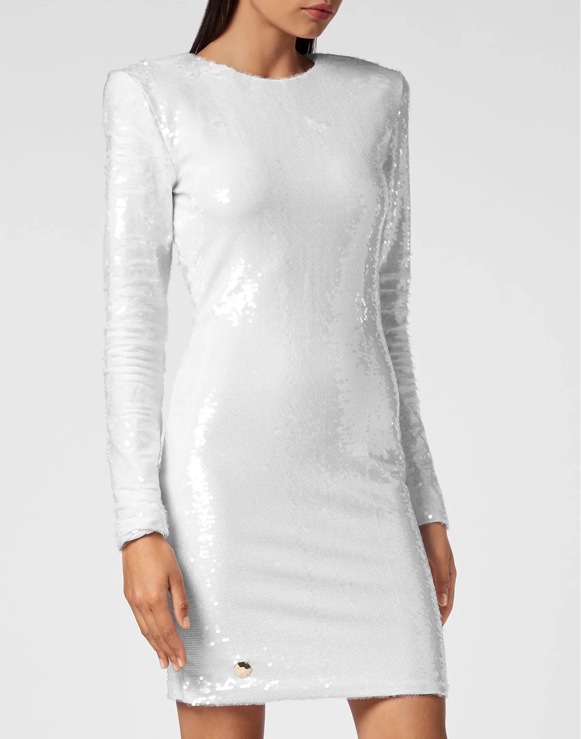 Mini Dress with Crystals, цвет: Белый