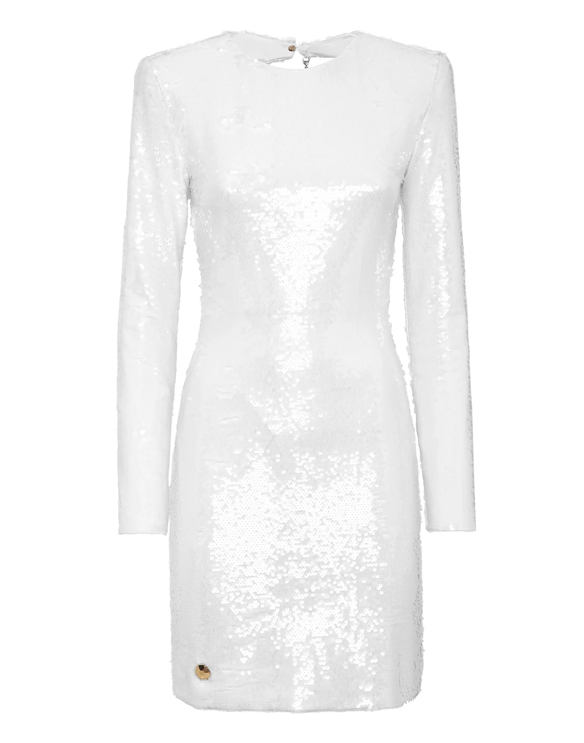 Mini Dress with Crystals, цвет: Белый