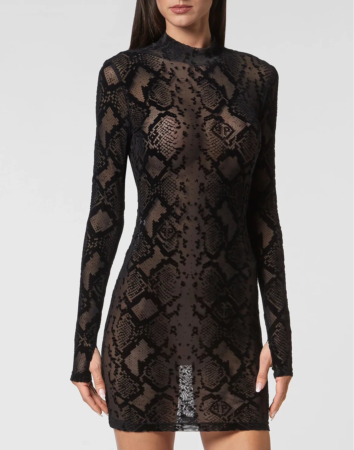 Mini Dress LS, цвет: Черный