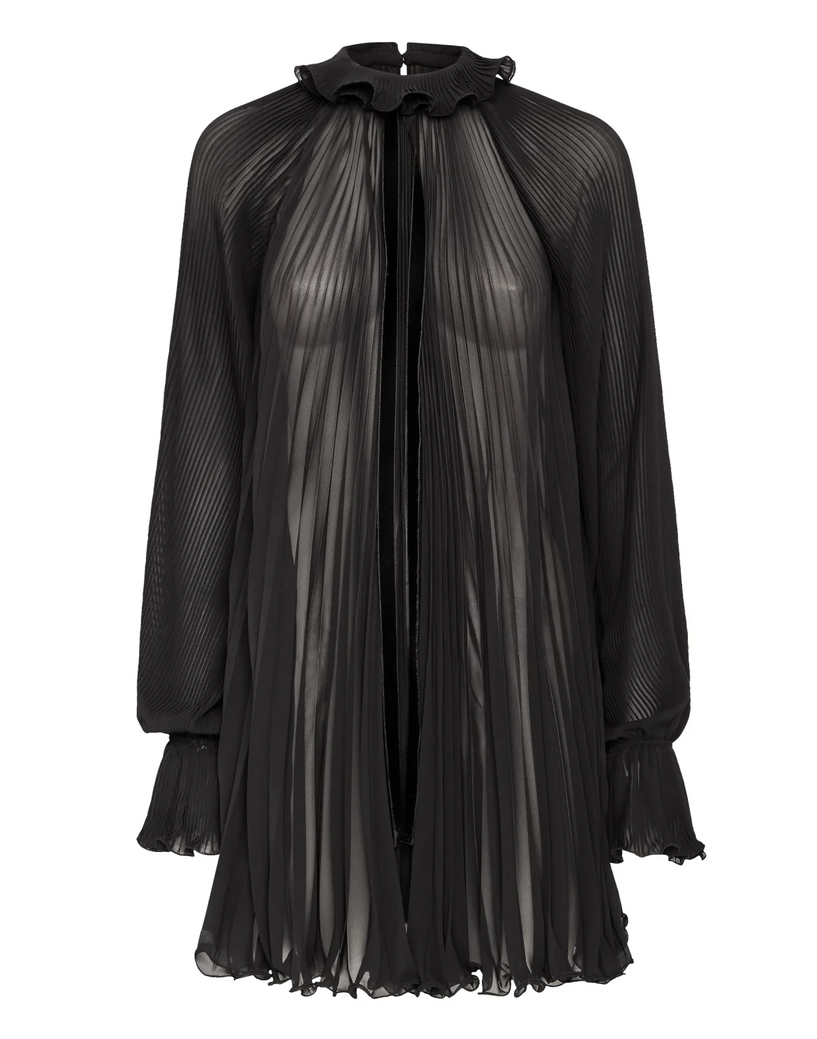 Mini Dress Plisse, цвет: Черный