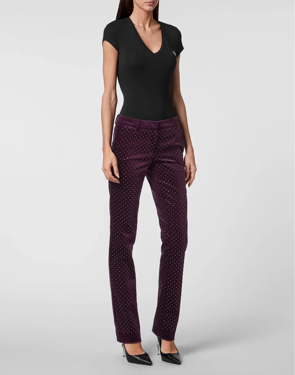 Office Trousers Crystal, цвет: Фиолетовый