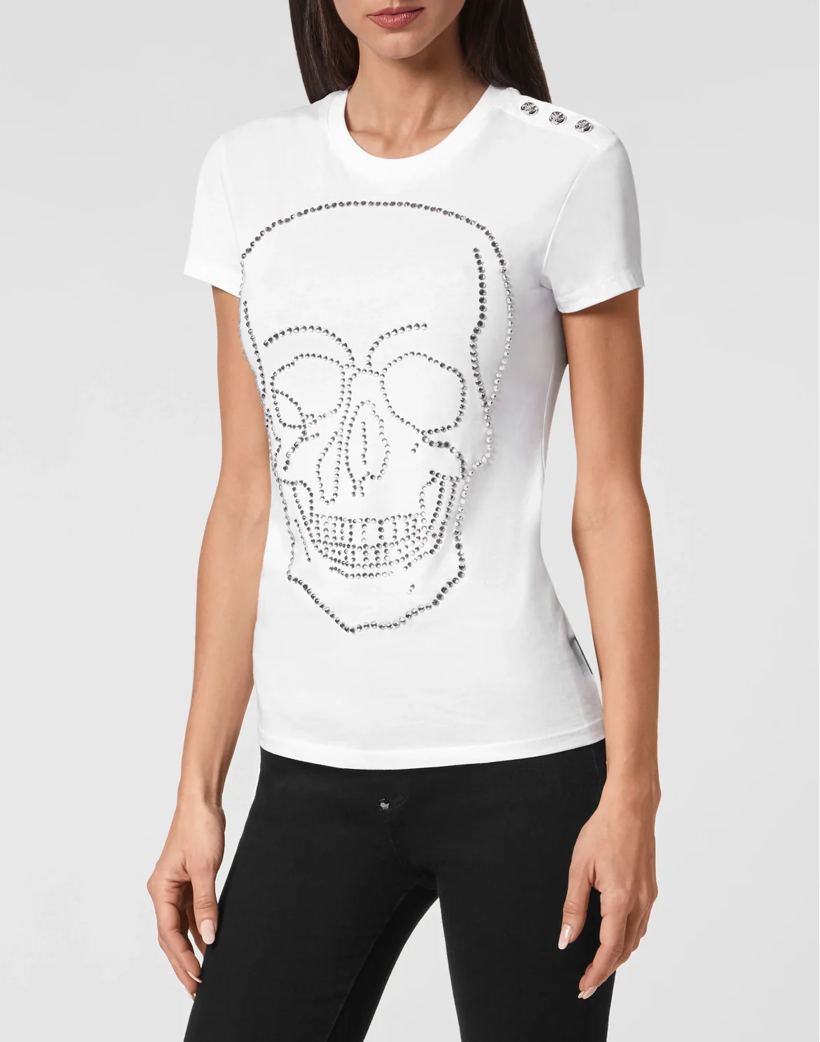 T-shirt Sexy Pure with Crystals, цвет: Белый