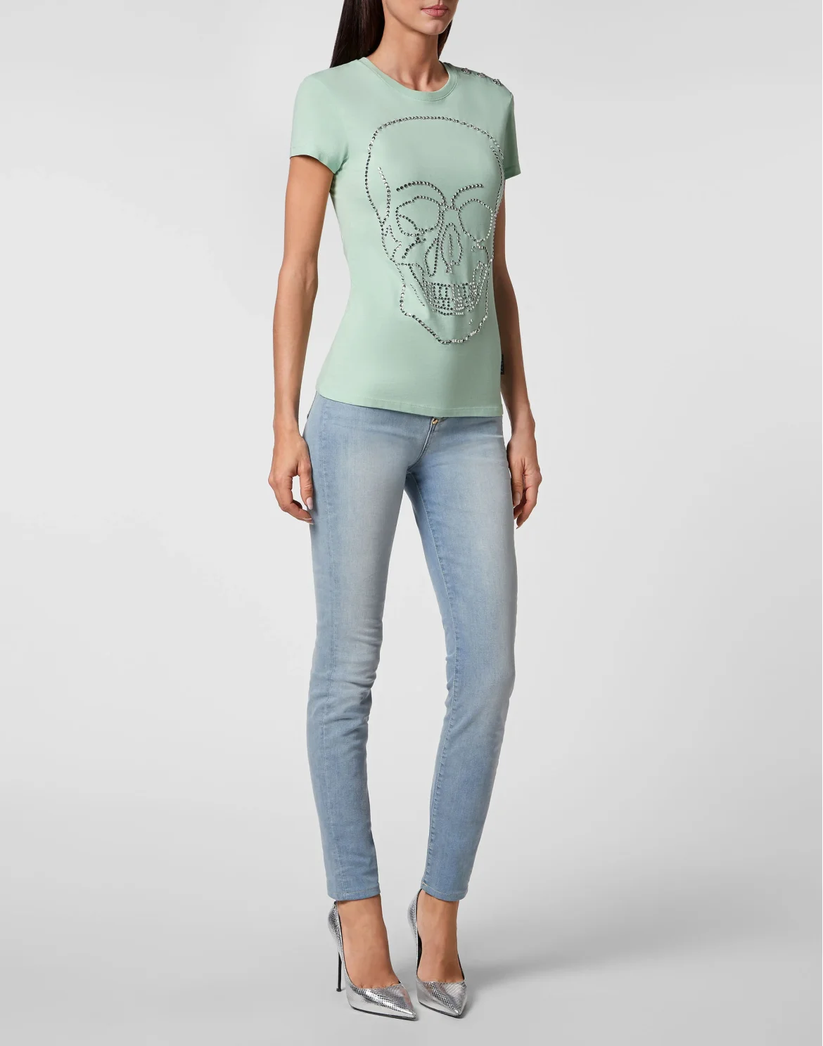 T-shirt Sexy Pure with Crystals, цвет: Зеленый