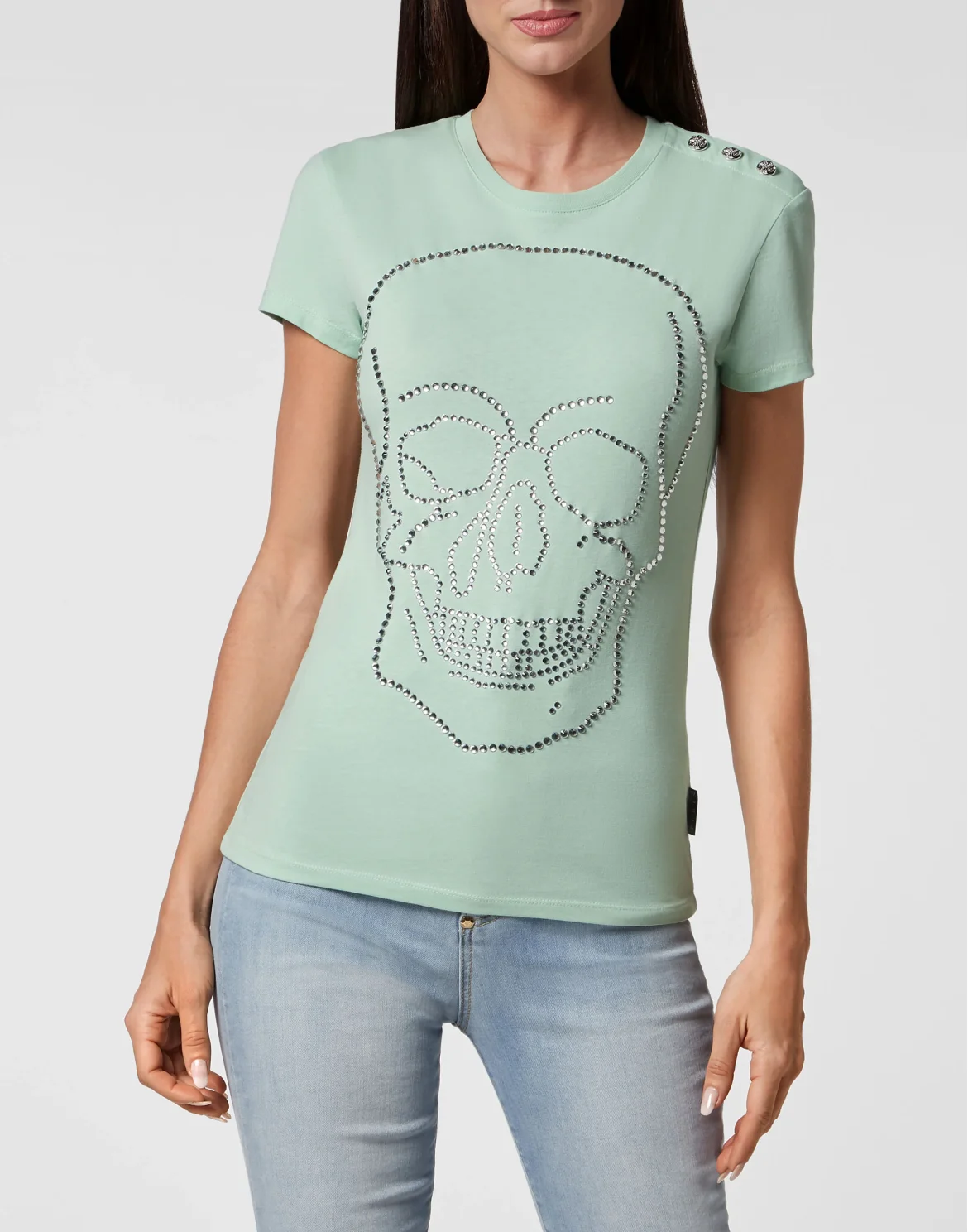T-shirt Sexy Pure with Crystals, цвет: Зеленый