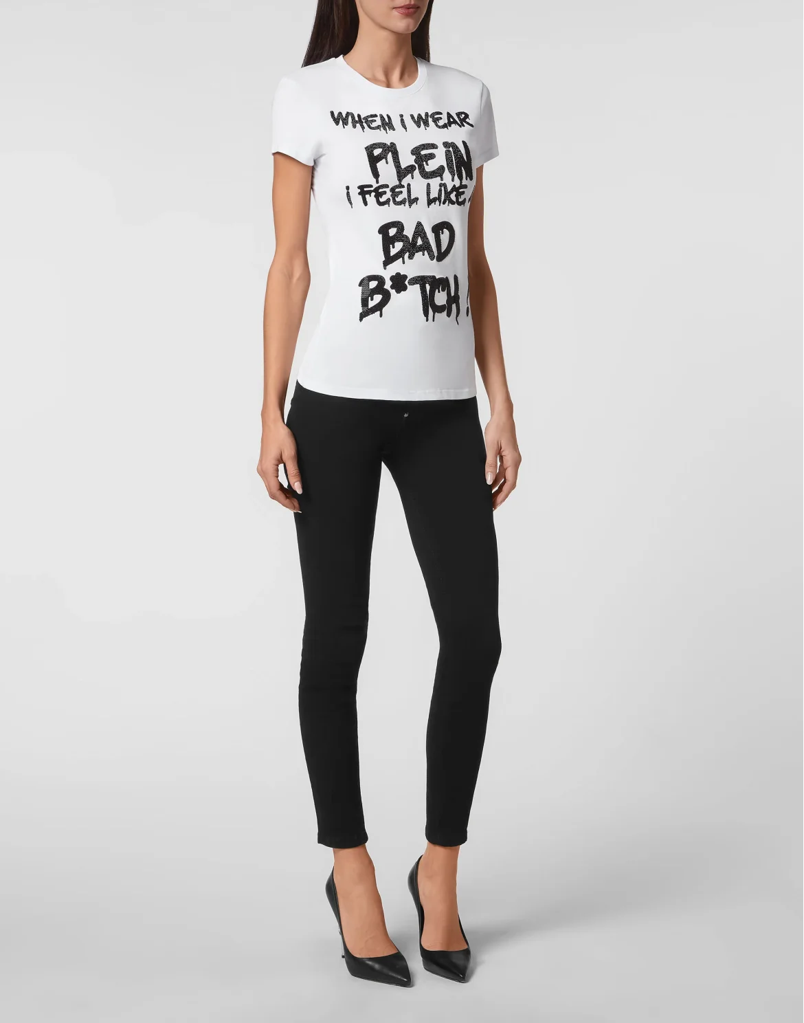 T-shirt Sexy Pure with Crystals, цвет: Белый