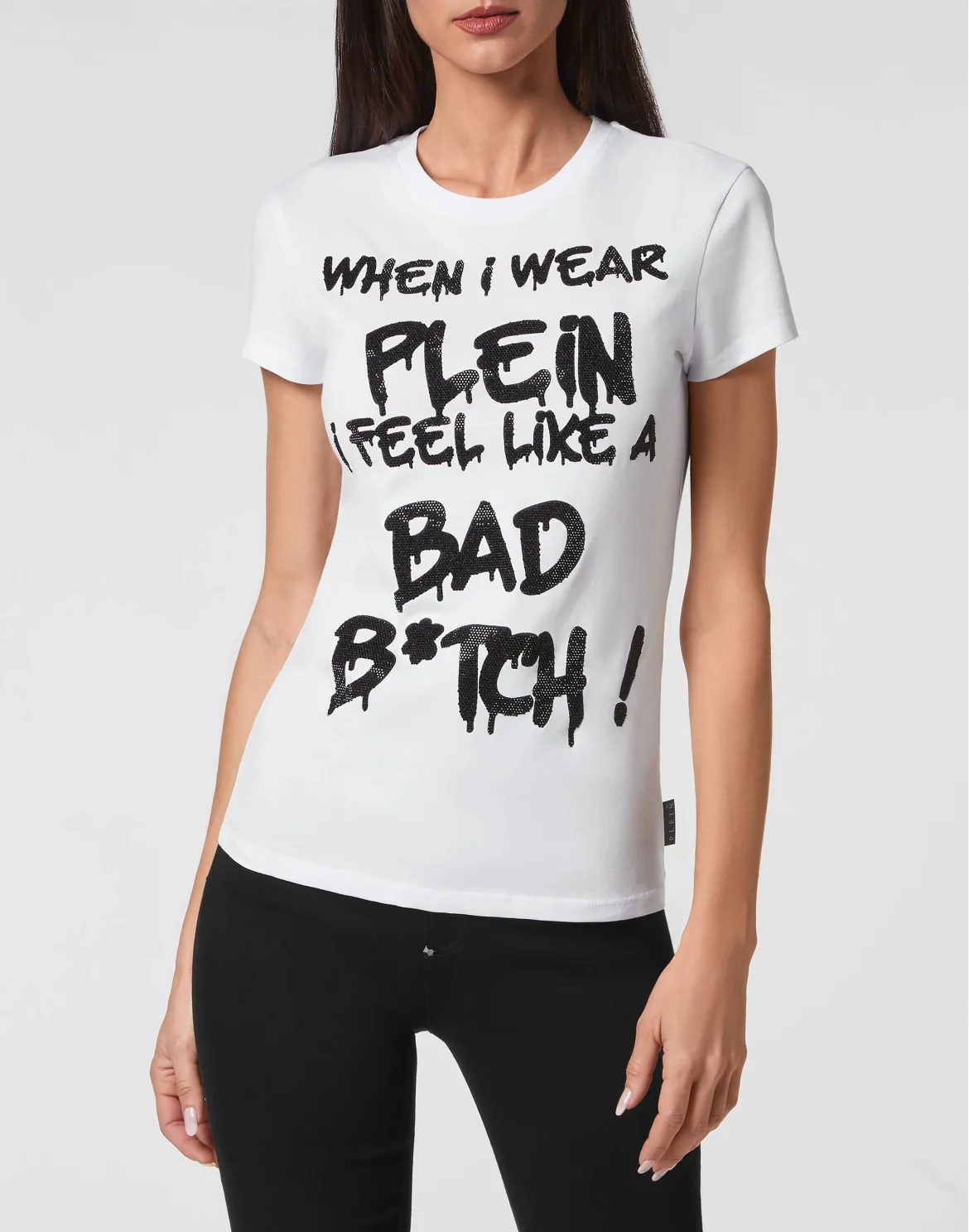 T-shirt Sexy Pure with Crystals, цвет: Белый
