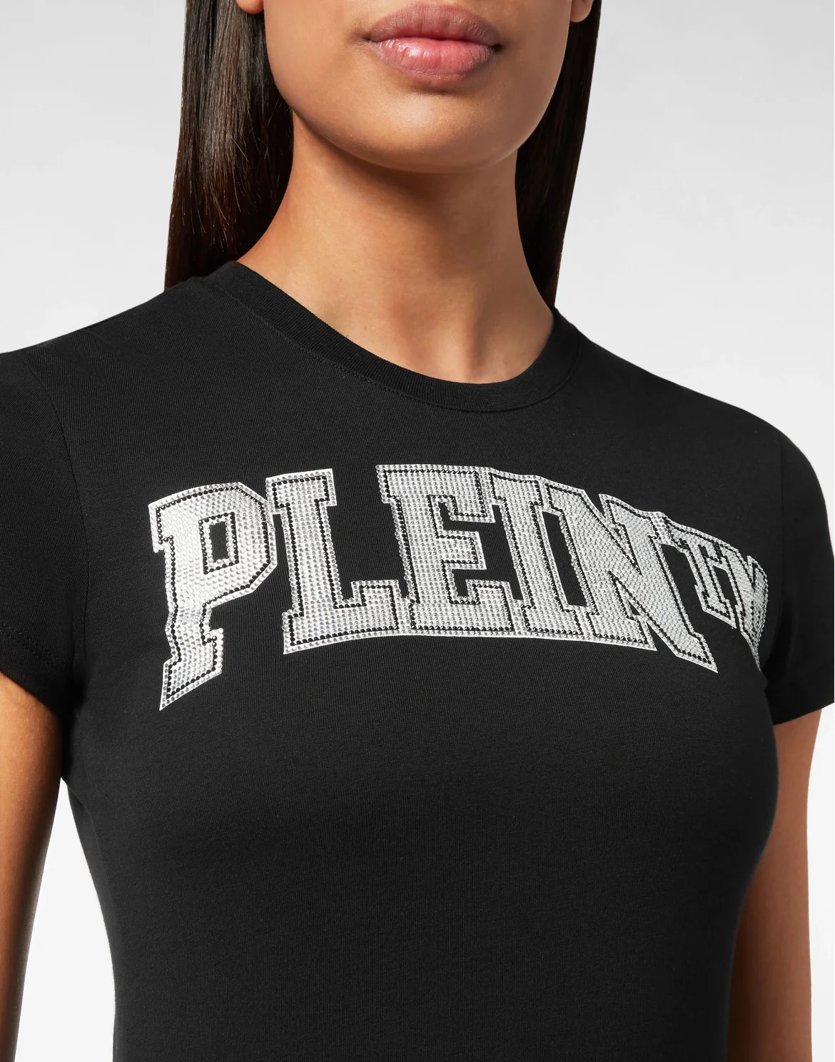 T-shirt Sexy Pure with Crystals, цвет: Черный