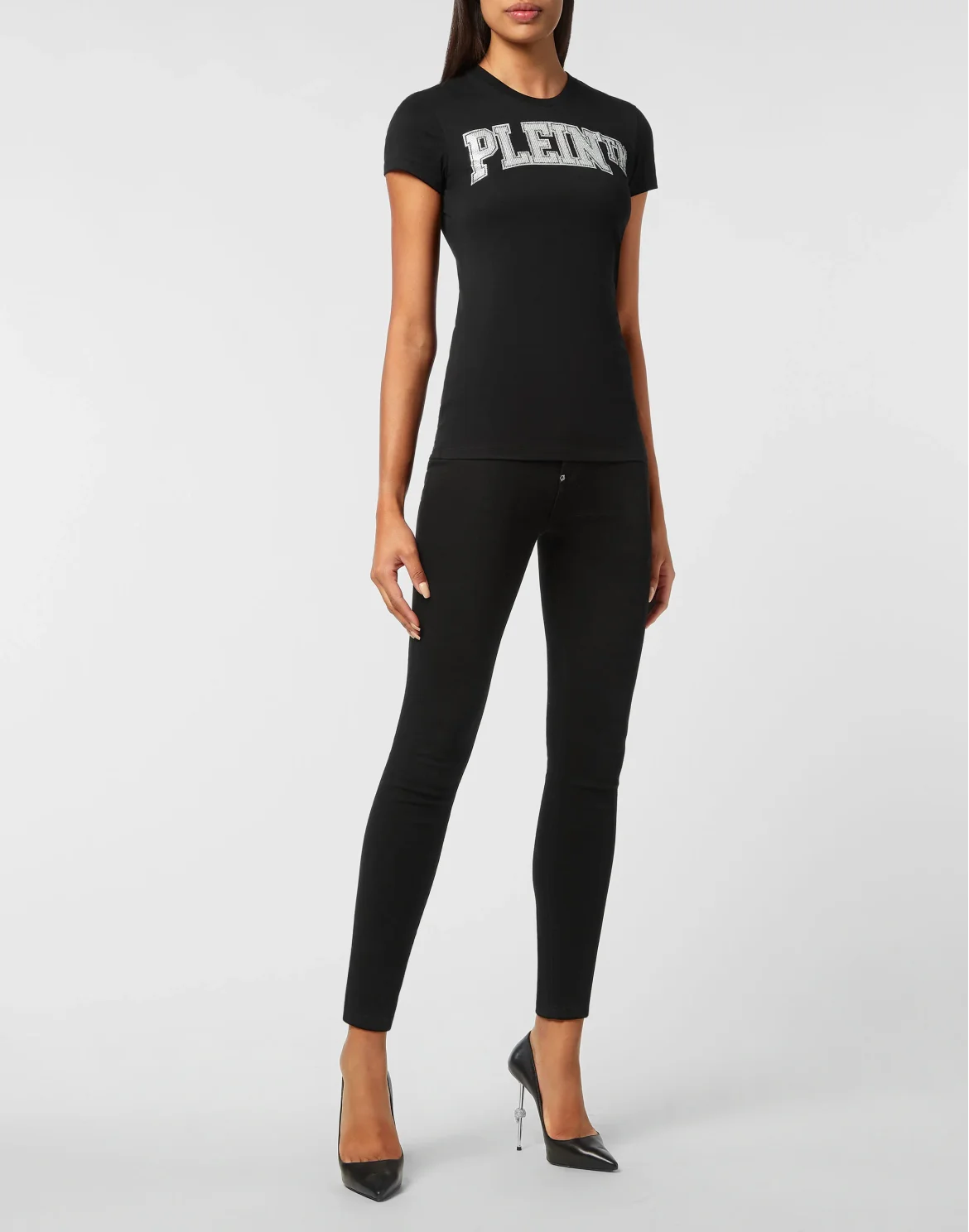 T-shirt Sexy Pure with Crystals, цвет: Черный